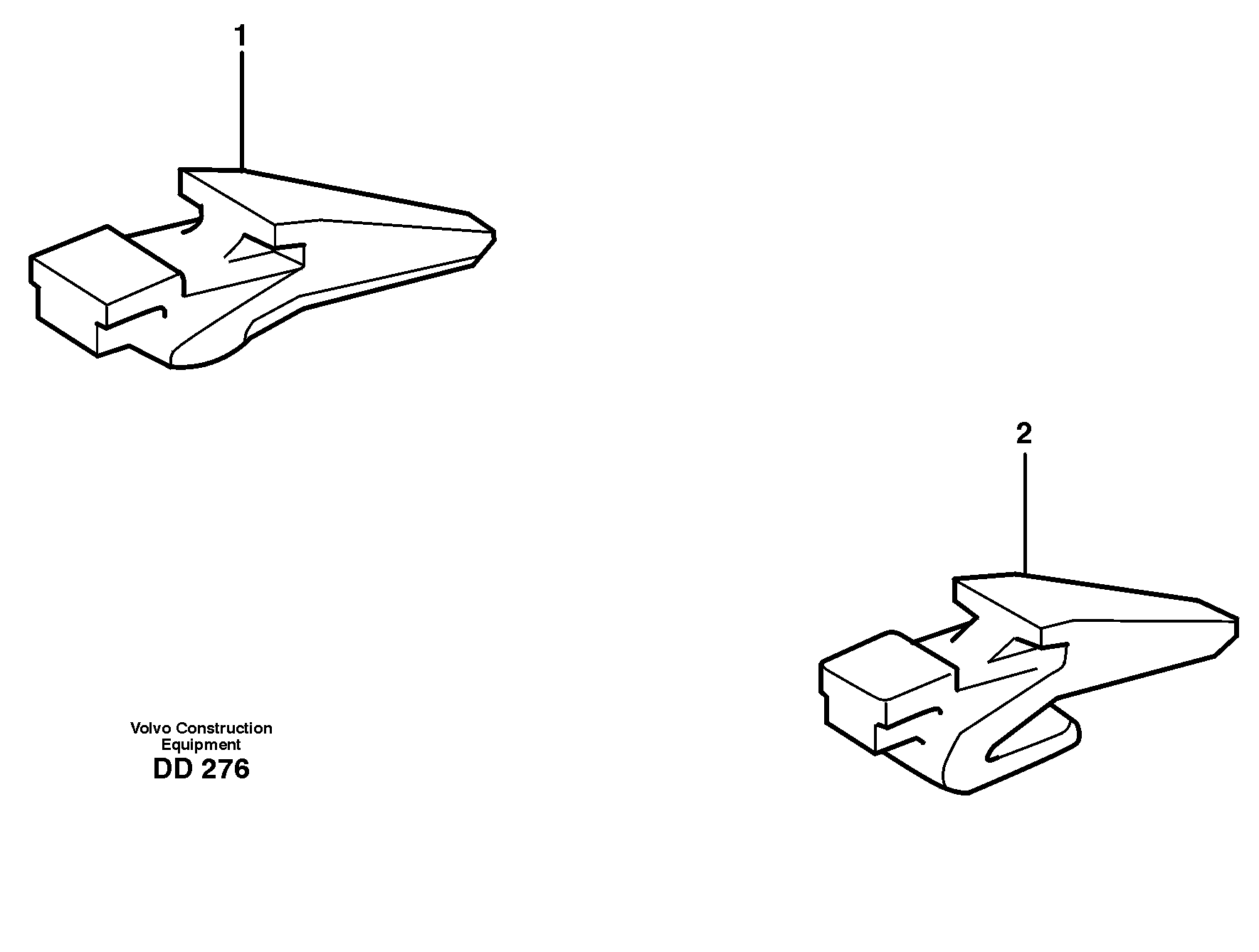 Схема запчастей Volvo EW140 - 36566 Adapter kit ATTACHMENTS ATTACHMENTS BUCKETS