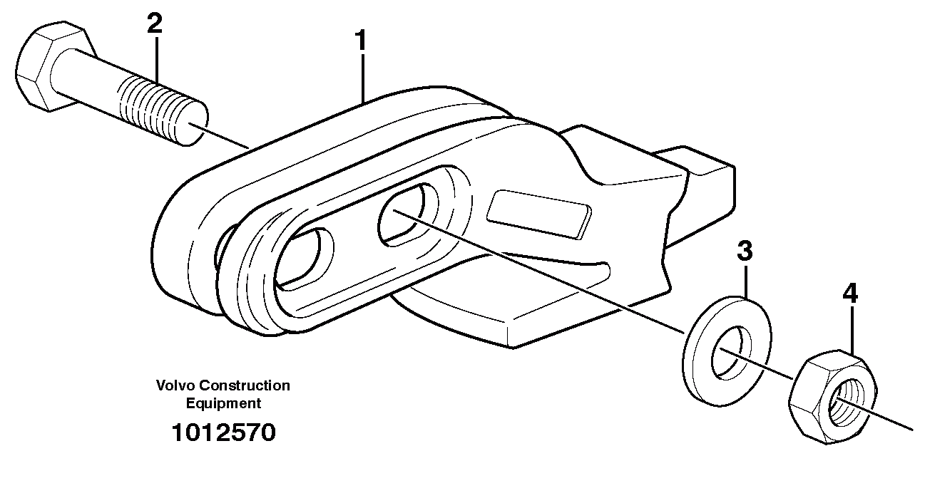 Схема запчастей Volvo EW140 - 41622 Adapter kit ATTACHMENTS ATTACHMENTS BUCKETS