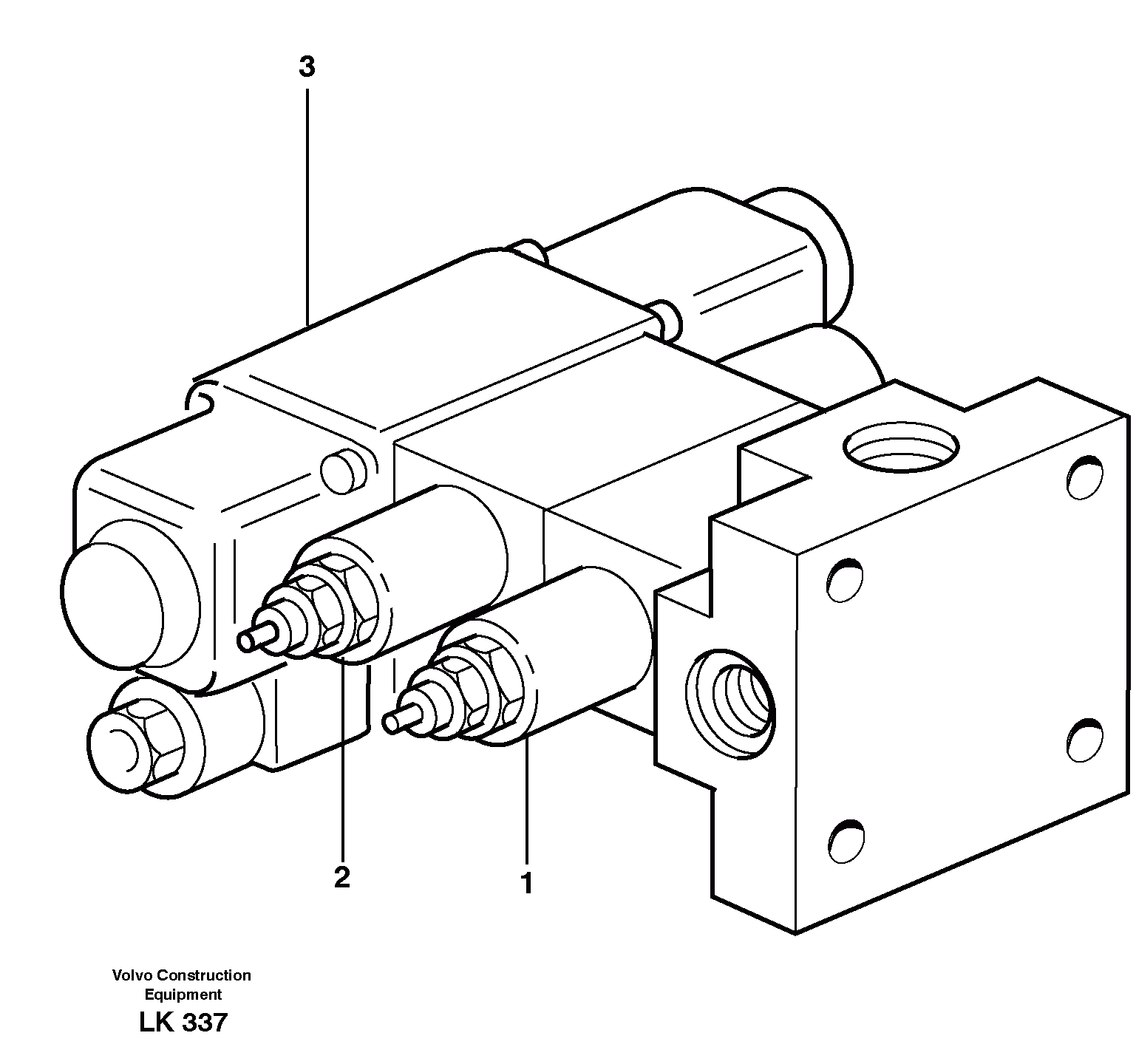 Схема запчастей Volvo EW140 - 24624 Magnet valve EW140 SER NO 1001-1487