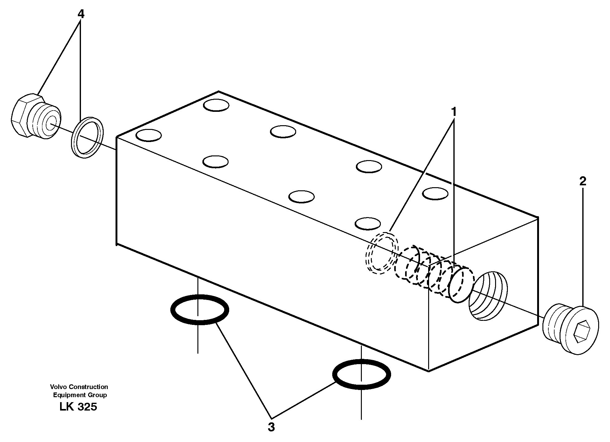 Схема запчастей Volvo EW140 - 24625 Float position valve EW140 SER NO 1001-1487