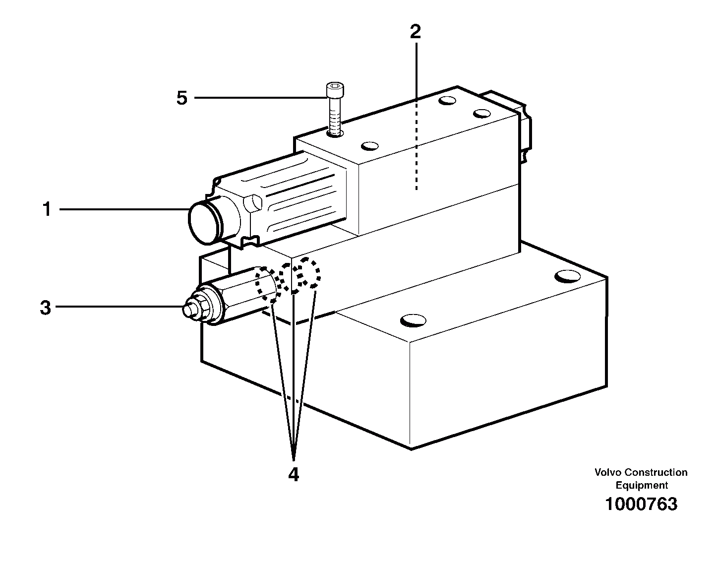 Схема запчастей Volvo EW140 - 24626 Pressure reducing valve, dozer blade/support EW140 SER NO 1001-1487