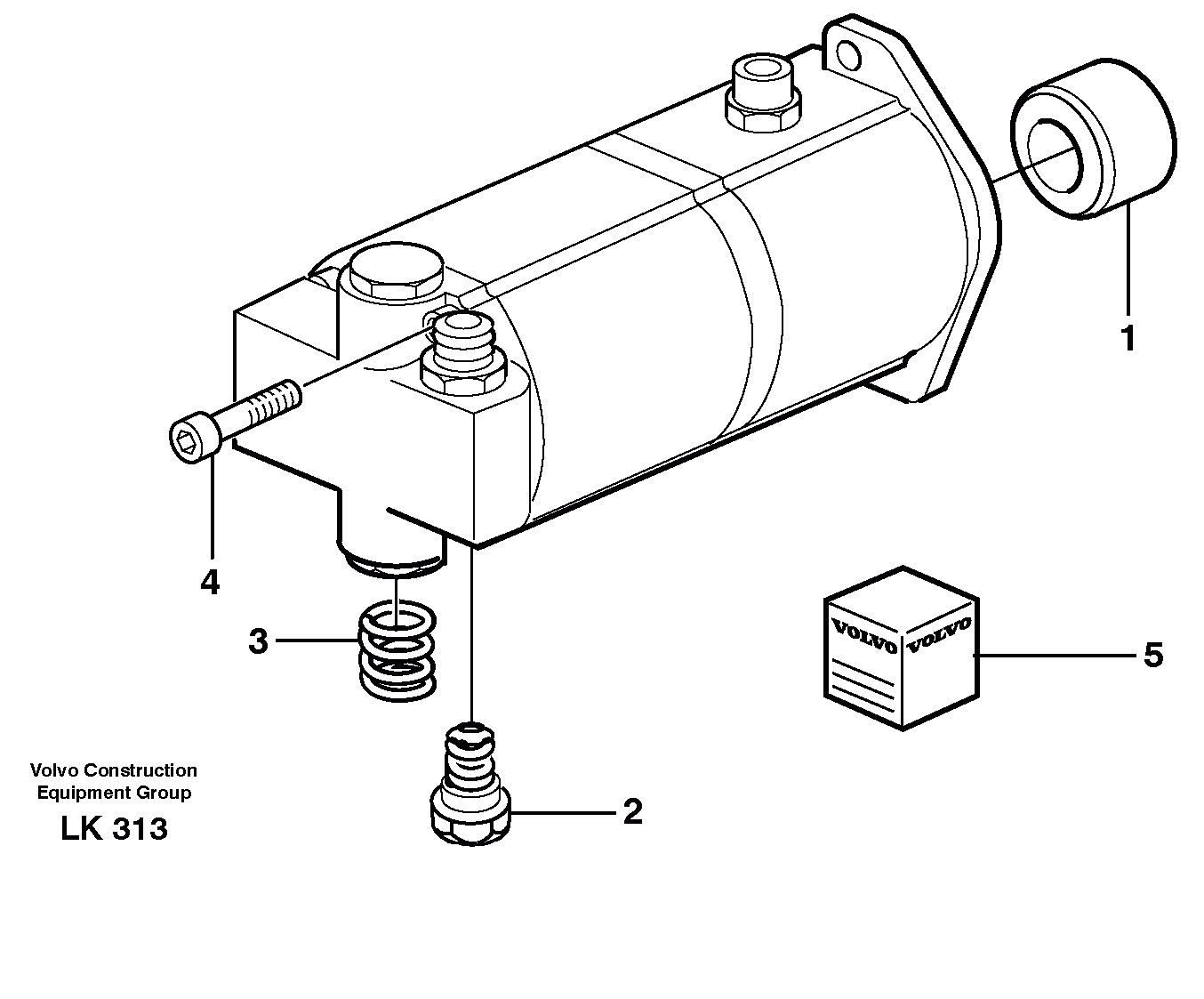 Схема запчастей Volvo EW140 - 24881 Hydraulic pump, servo/brake EW140 SER NO 1001-1487