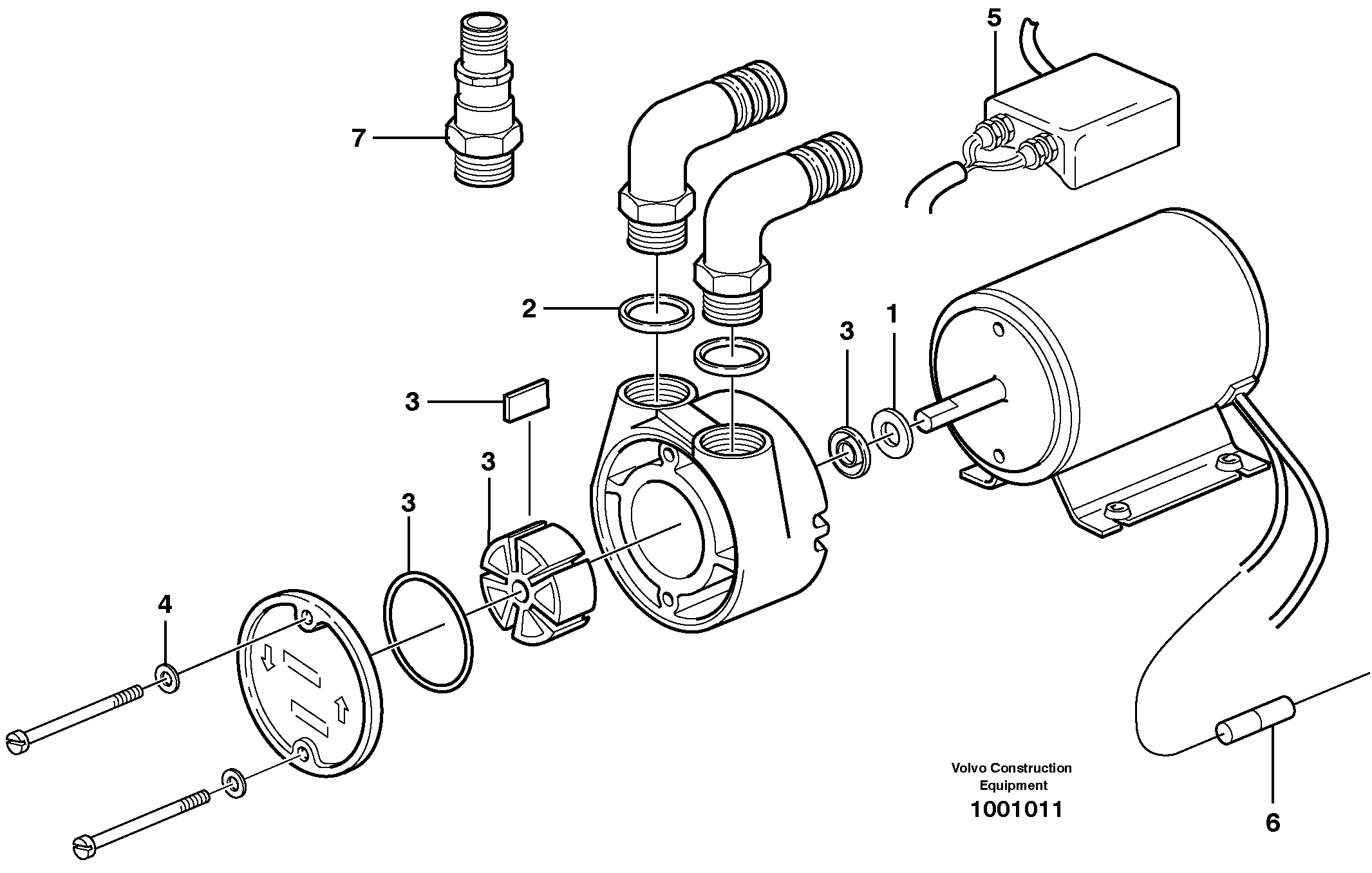 Схема запчастей Volvo EW140 - 78490 Fuel pump EW140 SER NO 1001-1487