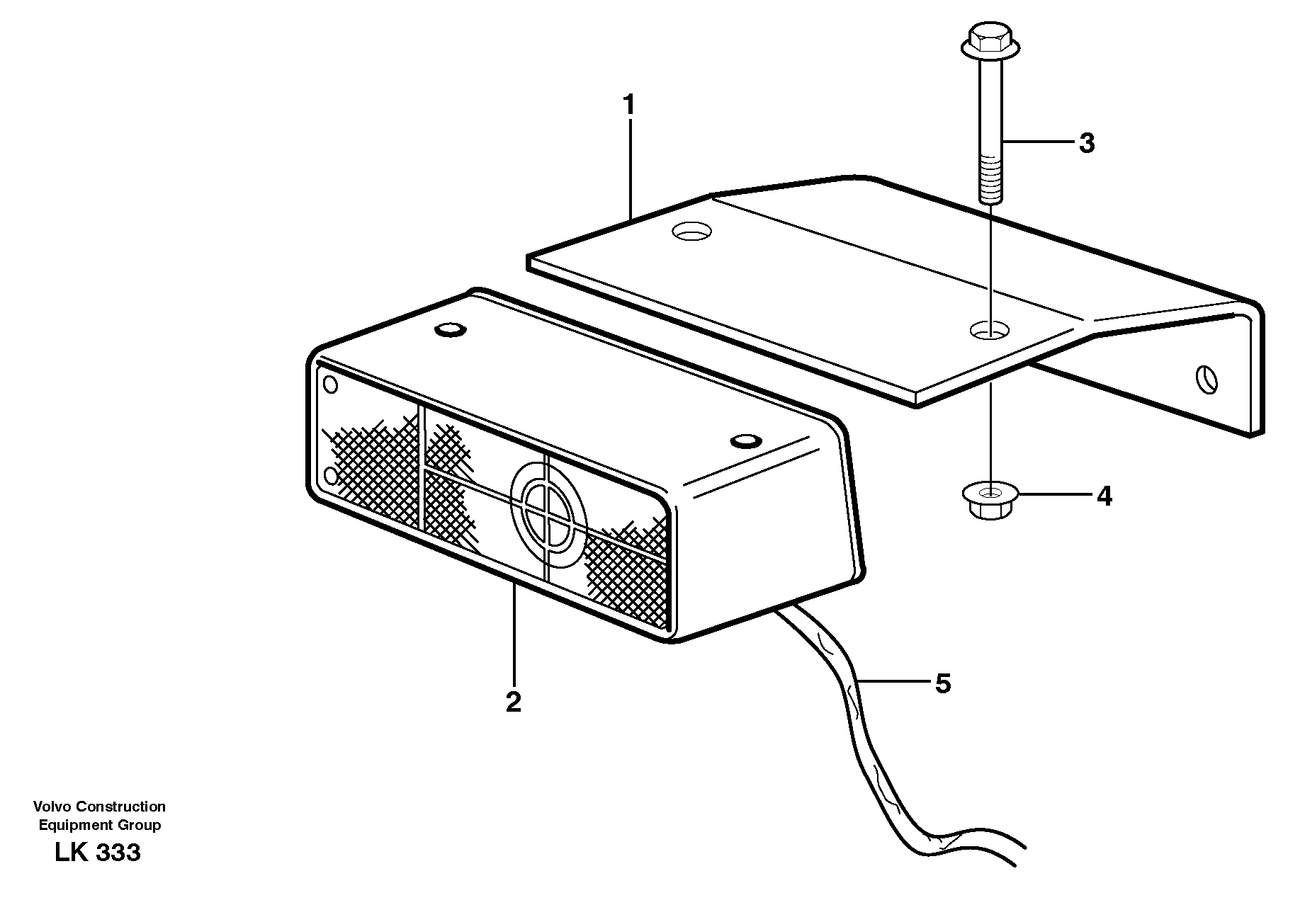 Схема запчастей Volvo EW140 - 9904 Travel alarm, acoustic EW140 SER NO 1001-1487