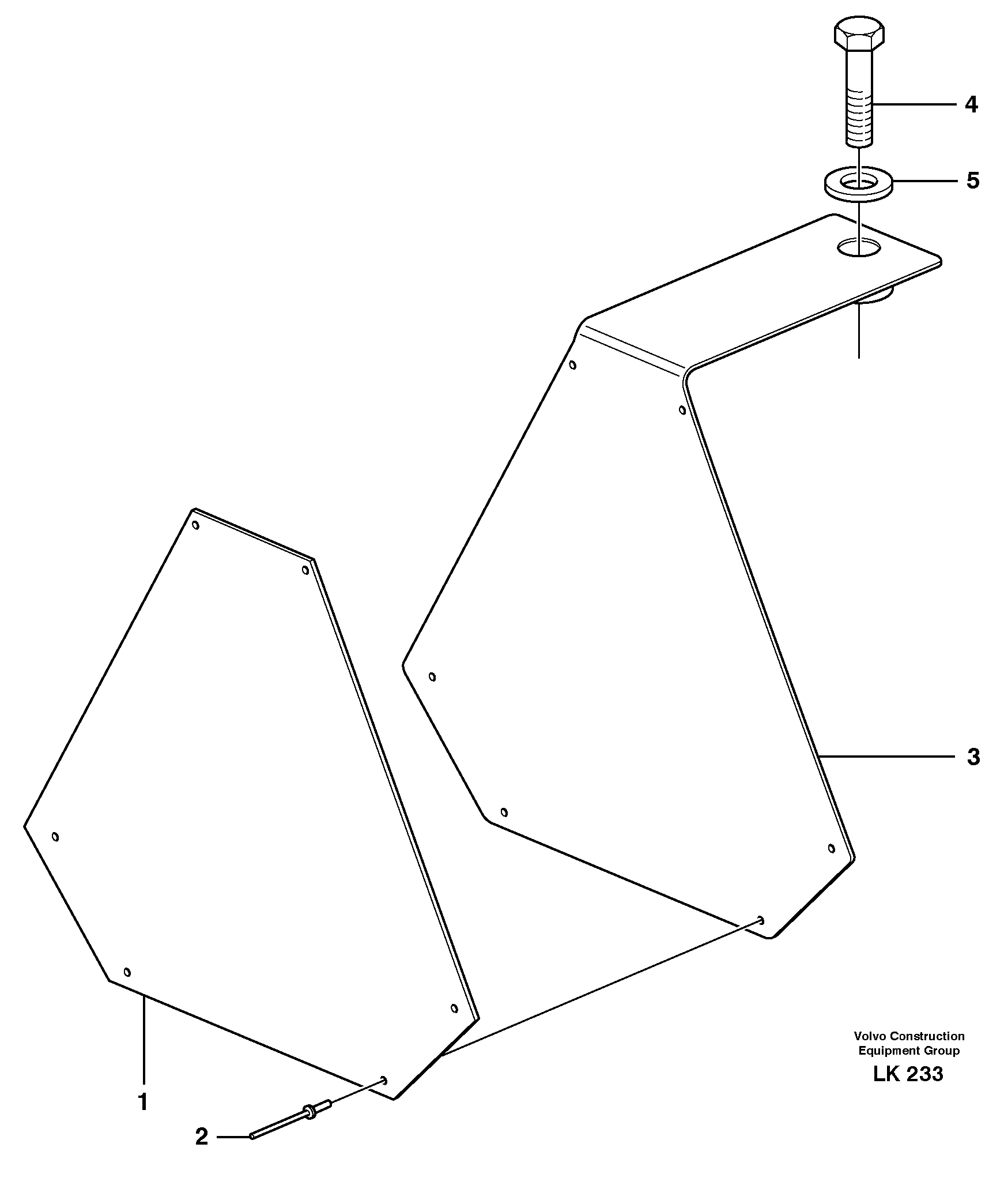 Схема запчастей Volvo EW140 - 29978 LGF - sign EW140 SER NO 1001-1487