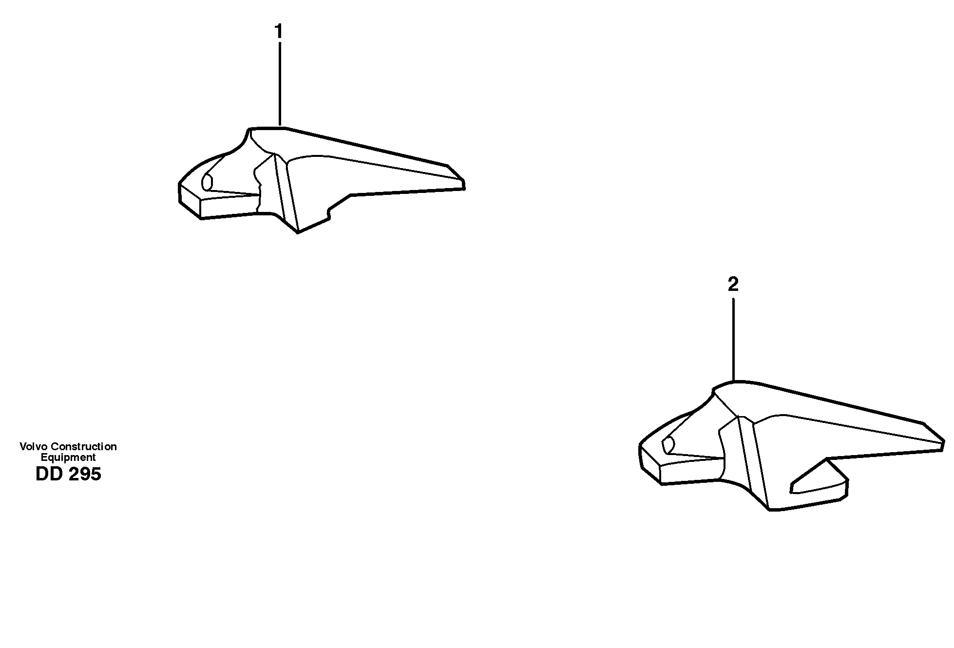 Схема запчастей Volvo EW160 - 36573 Adapter kit ATTACHMENTS ATTACHMENTS BUCKETS