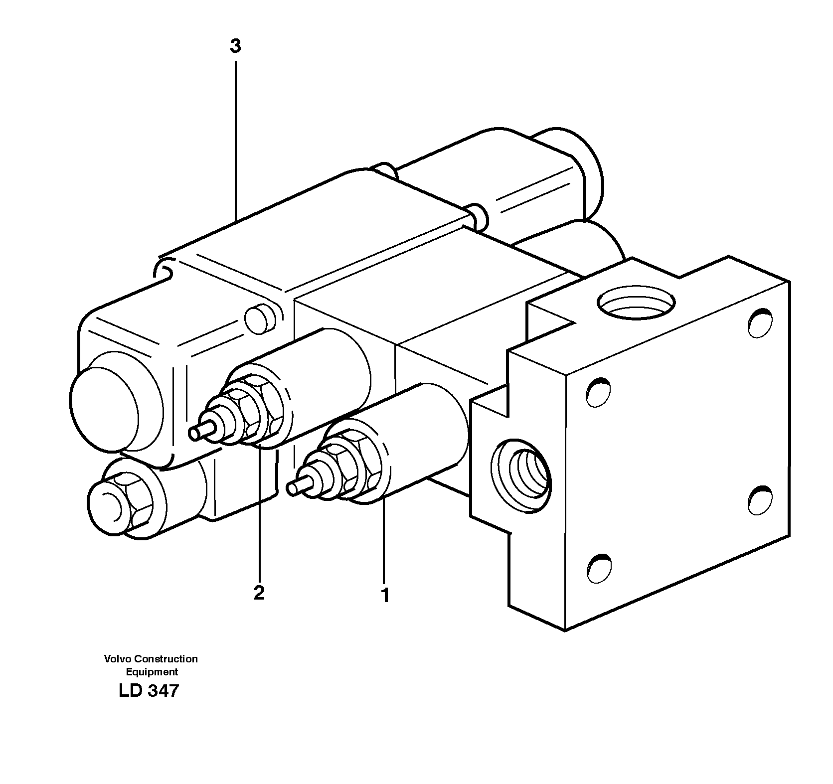 Схема запчастей Volvo EW160 - 33081 Magnet valve EW160 SER NO 1001-1912