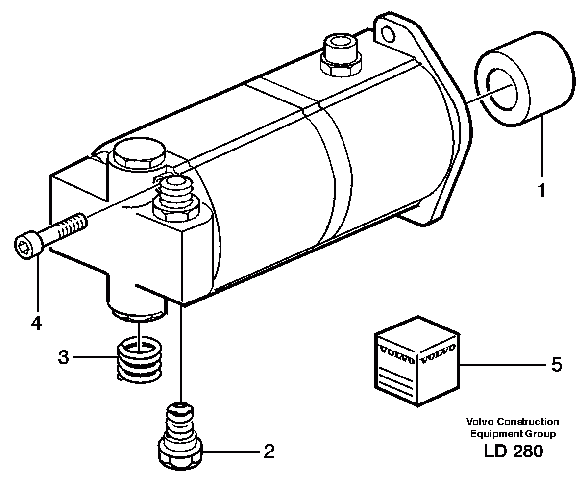 Схема запчастей Volvo EW160 - 33086 Hydraulic pump, servo/brake EW160 SER NO 1001-1912