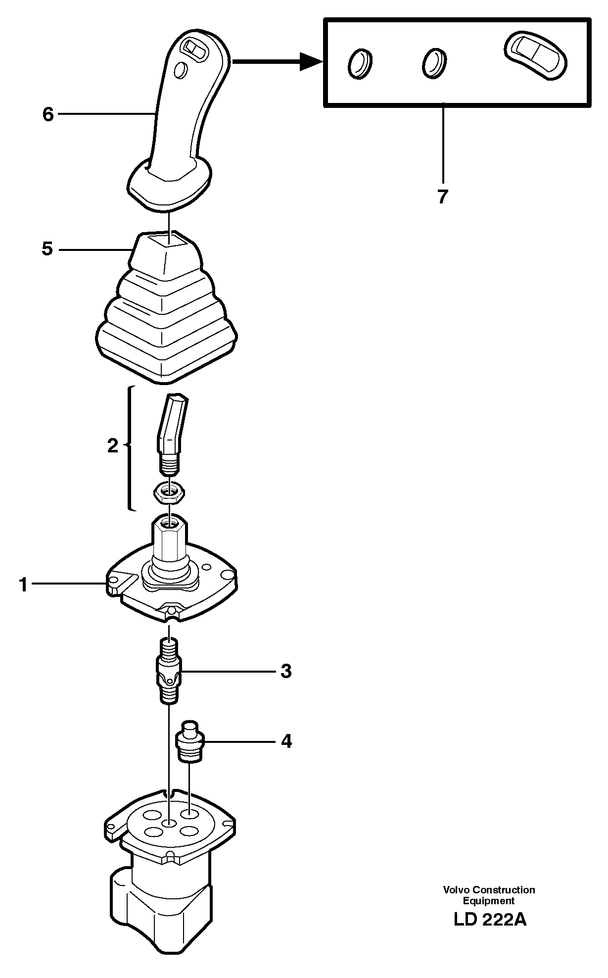 Схема запчастей Volvo EW160 - 26576 Control pressure valve EW160 SER NO 1001-1912