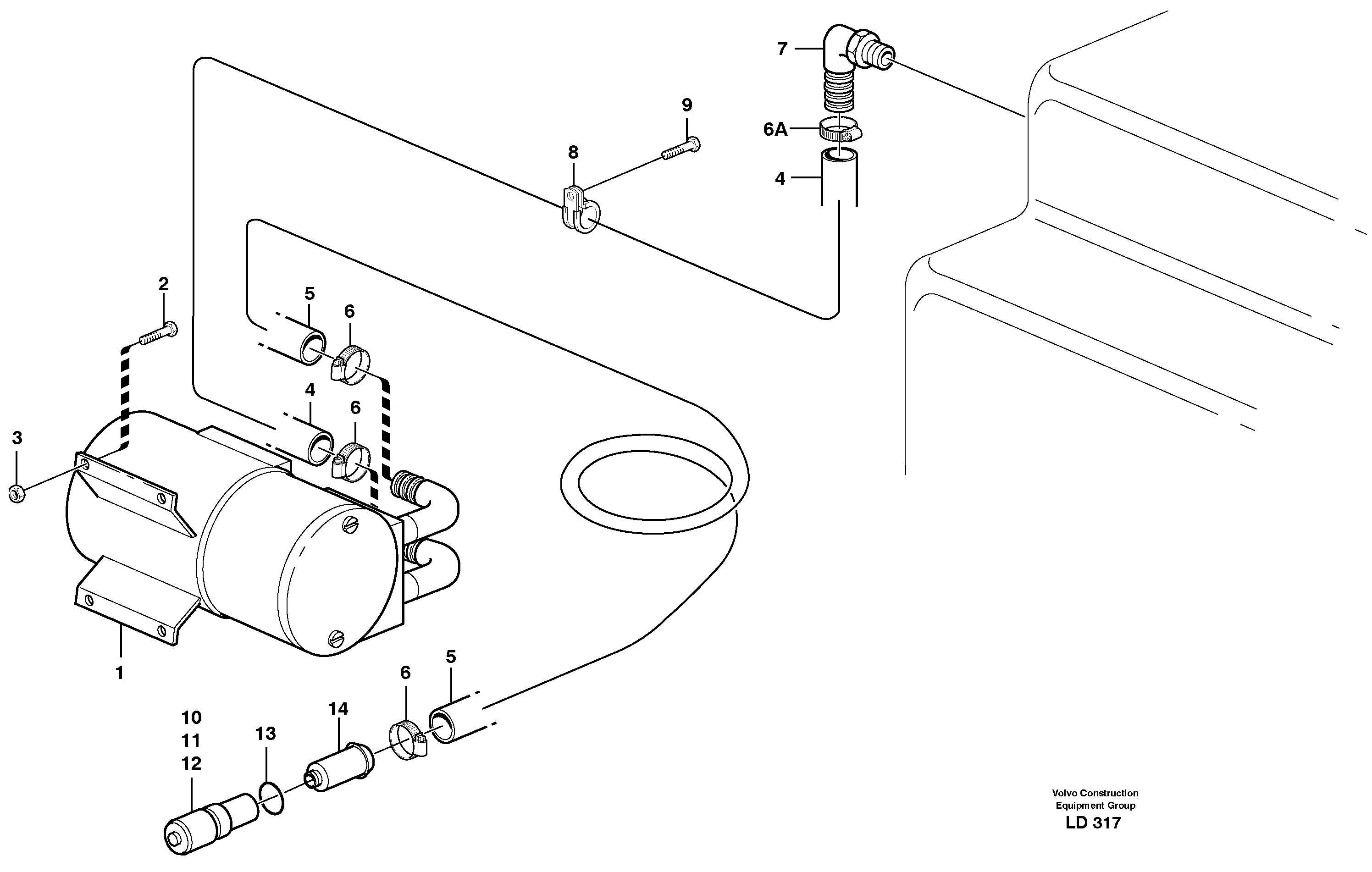 Схема запчастей Volvo EW160 - 77855 Fuel filling pump, electrical EW160 SER NO 1001-1912