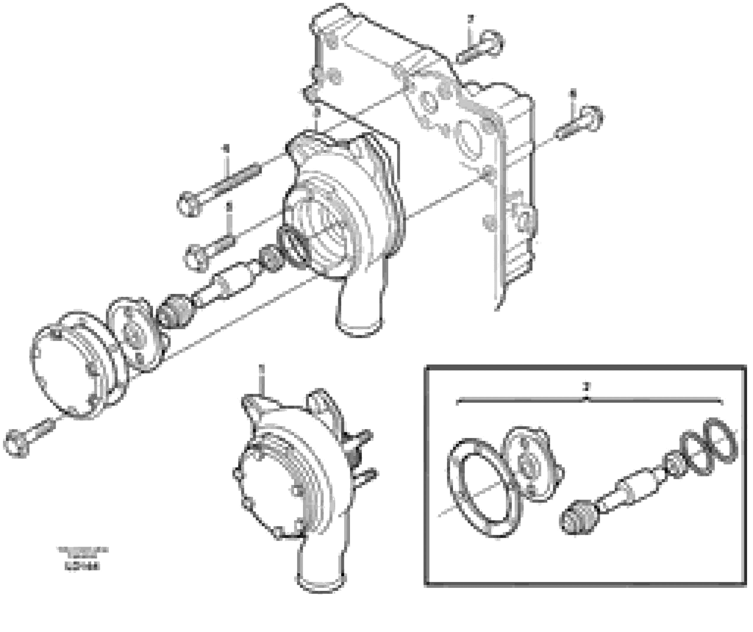 Схема запчастей Volvo EW160 - 30263 Водяной насос EW160 SER NO 1001-1912