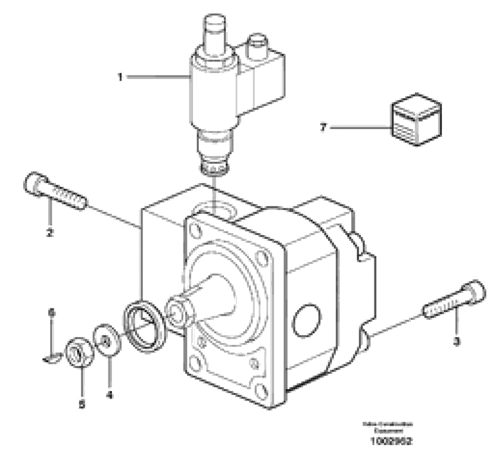 Схема запчастей Volvo EW160 - 25602 Гидромотор EW160 SER NO 1001-1912