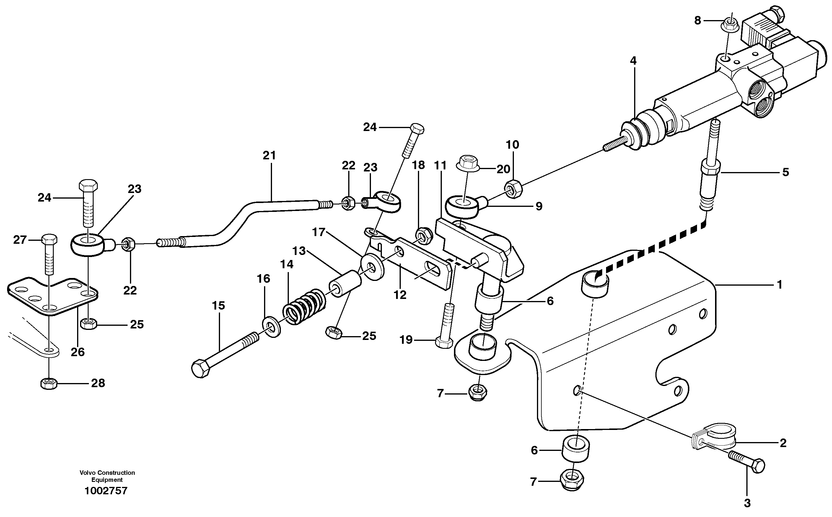 Схема запчастей Volvo EW160 - 31012 Speed control EW160 SER NO 1001-1912