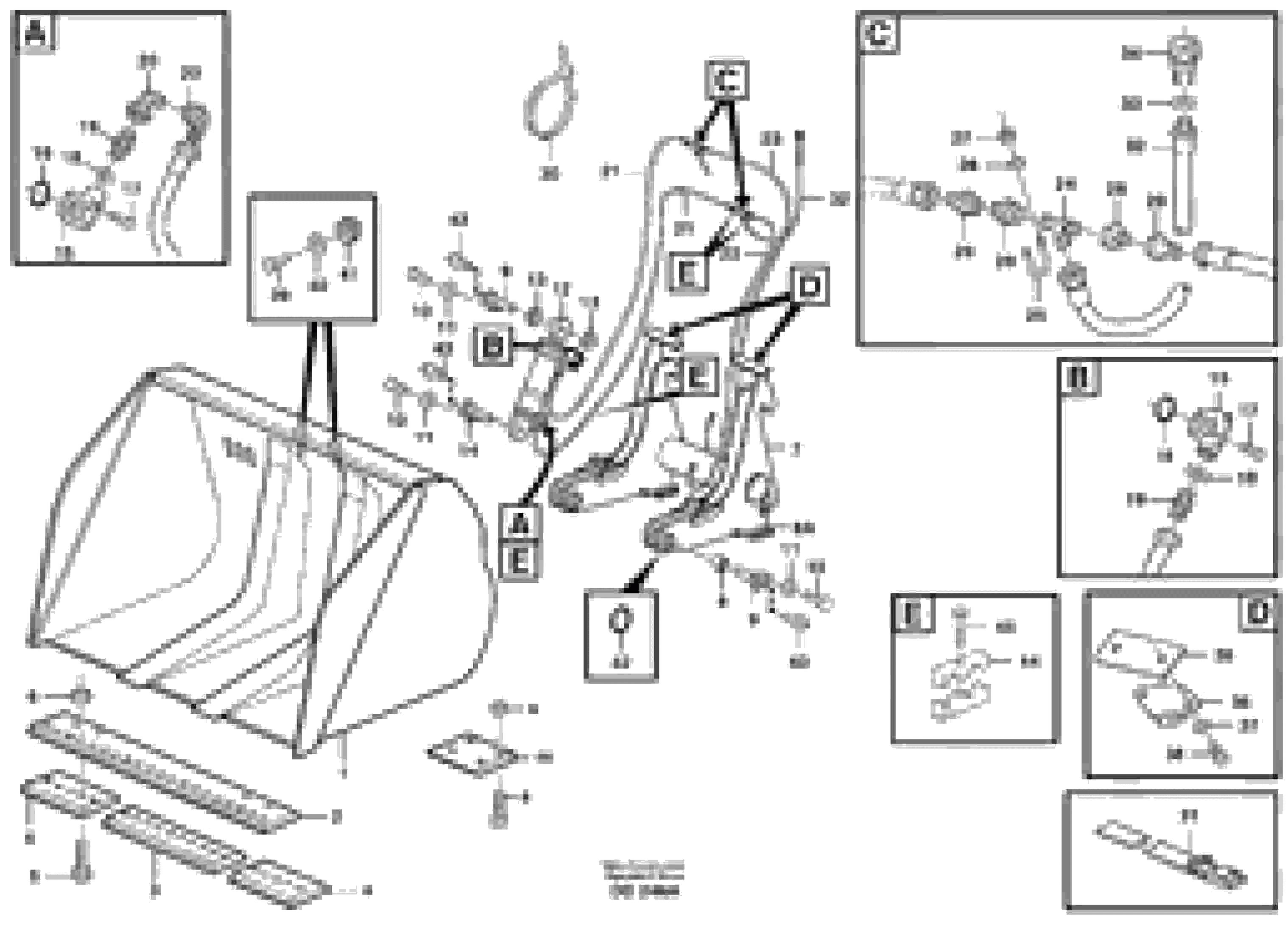 Схема запчастей Volvo EW160 - 46800 High-tipping bucket ATTACHMENTS ATTACHMENTS BUCKETS