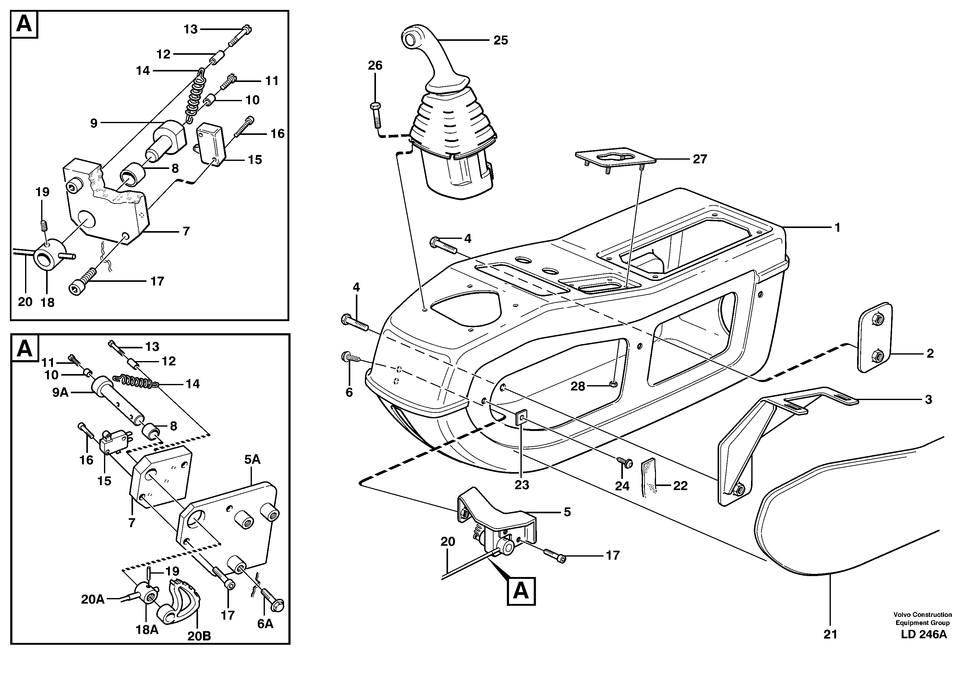 Схема запчастей Volvo EW160 - 31200 Side panel, left EW160 SER NO 1001-1912