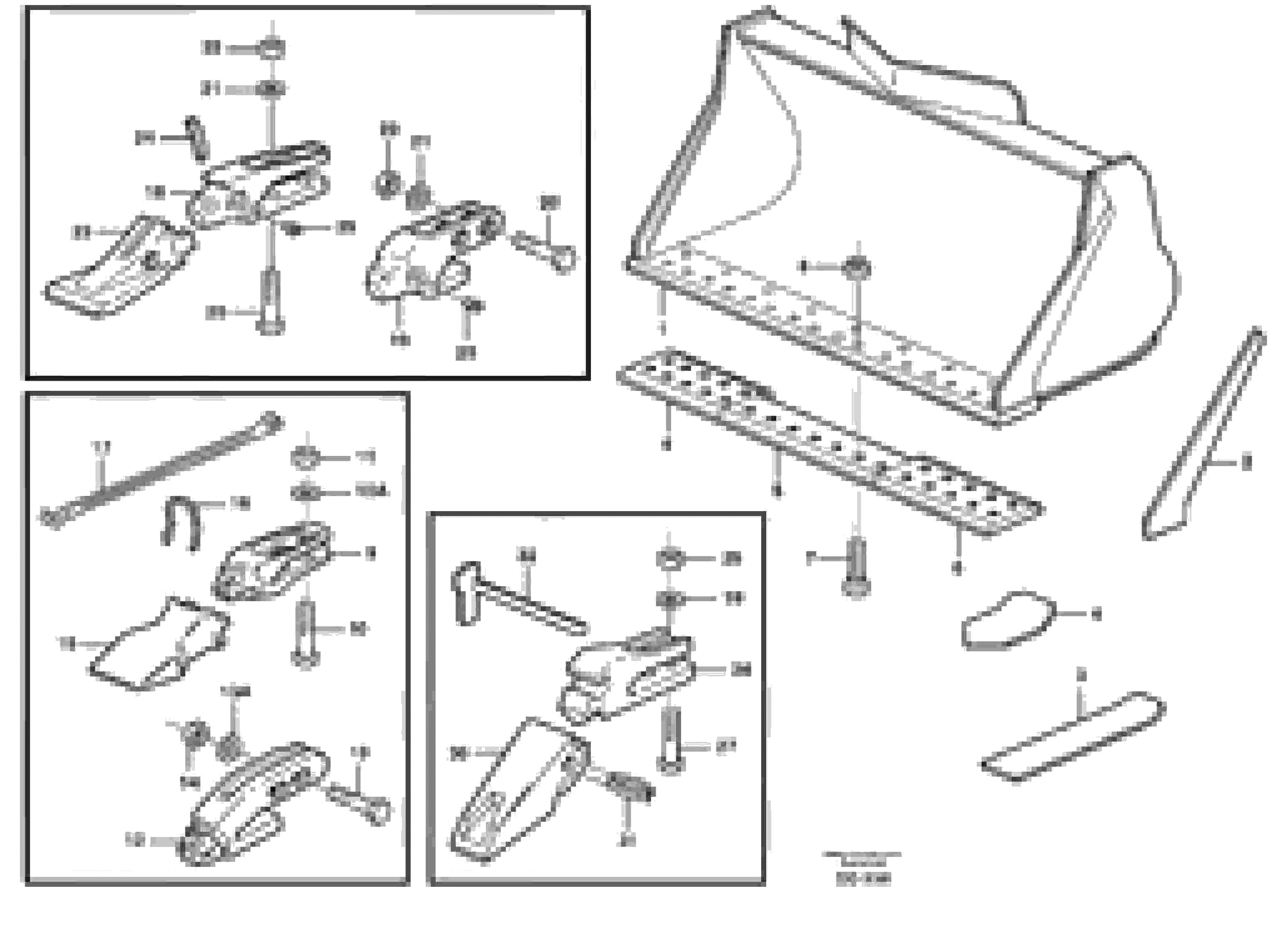 Схема запчастей Volvo EC130 - 72814 Bucket, straight lip, alt. edge savers or teeth ATTACHMENTS ATTACHMENTS BUCKETS