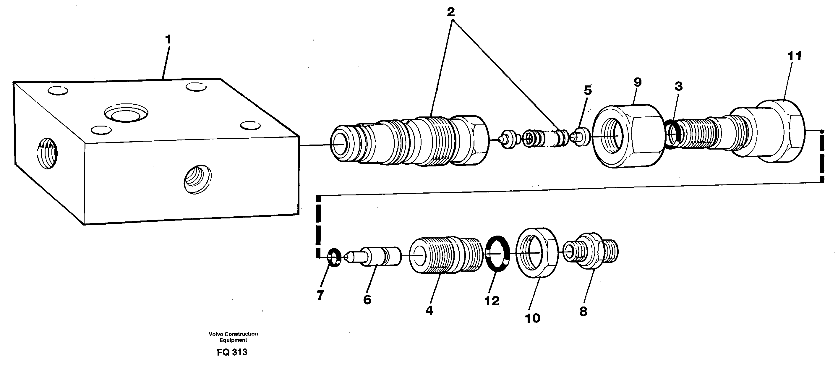 Схема запчастей Volvo EC130 - 12756 Pressure limiting valve EC130 ?KERMAN ?KERMAN EC130 SER NO - 103