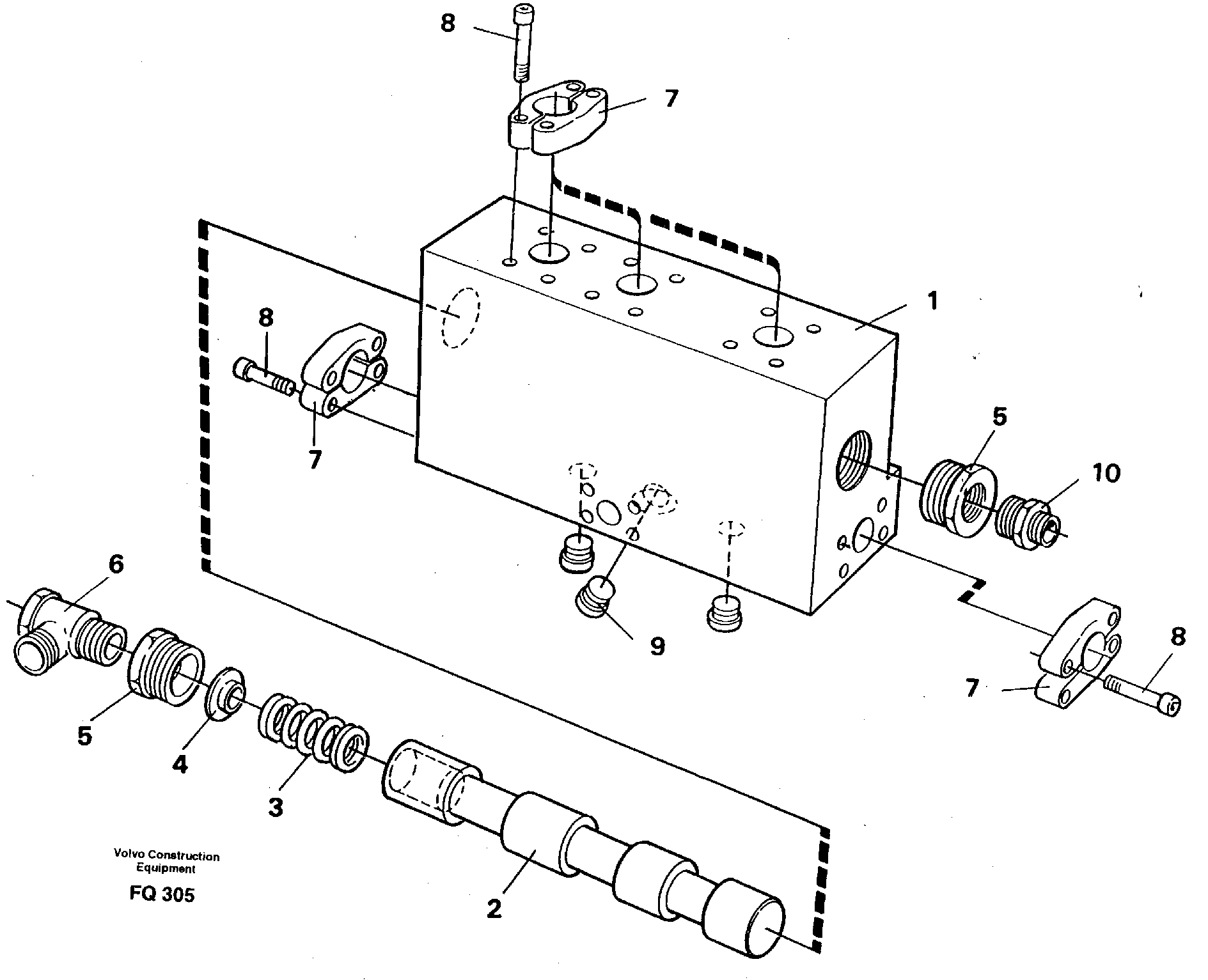 Схема запчастей Volvo EC130 - 43270 Operating valve EC130 ?KERMAN ?KERMAN EC130 SER NO - 103