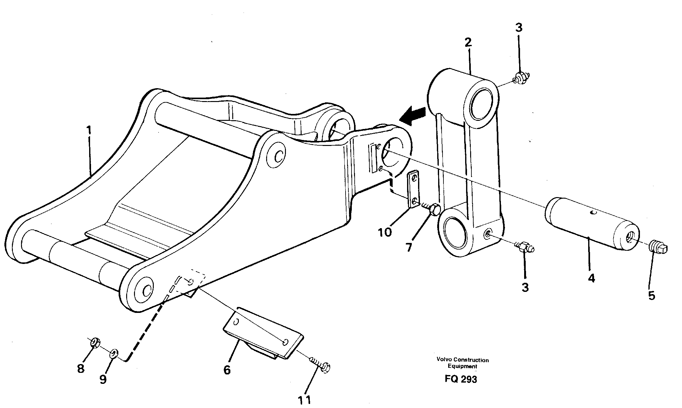 Схема запчастей Volvo EC130 - 60668 Clamshell rest EC130 ?KERMAN ?KERMAN EC130 SER NO - 103