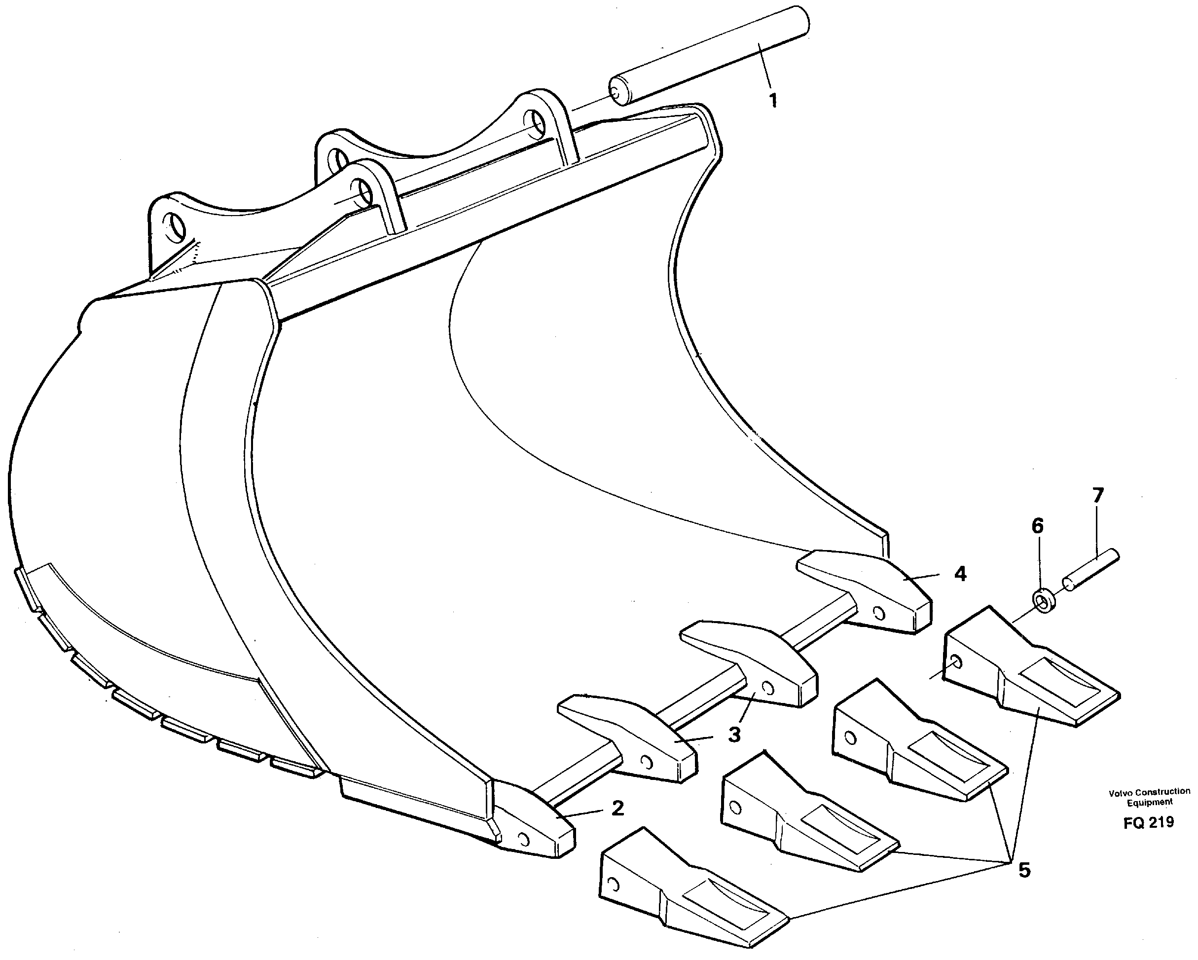 Схема запчастей Volvo EC130 - 12761 Buckets for Quickfit withplate cutting edges EC130 ?KERMAN ?KERMAN EC130 SER NO - 103