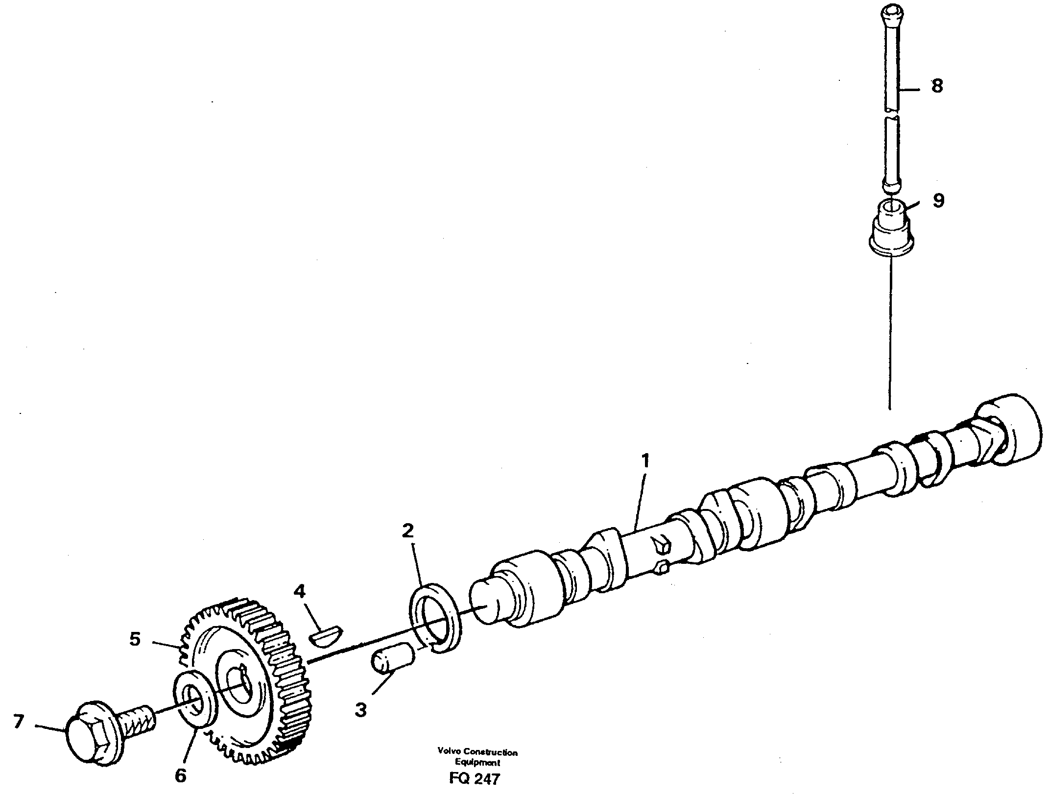 Схема запчастей Volvo EC130 - 42028 Распредвал EC130 ?KERMAN ?KERMAN EC130 SER NO - 103