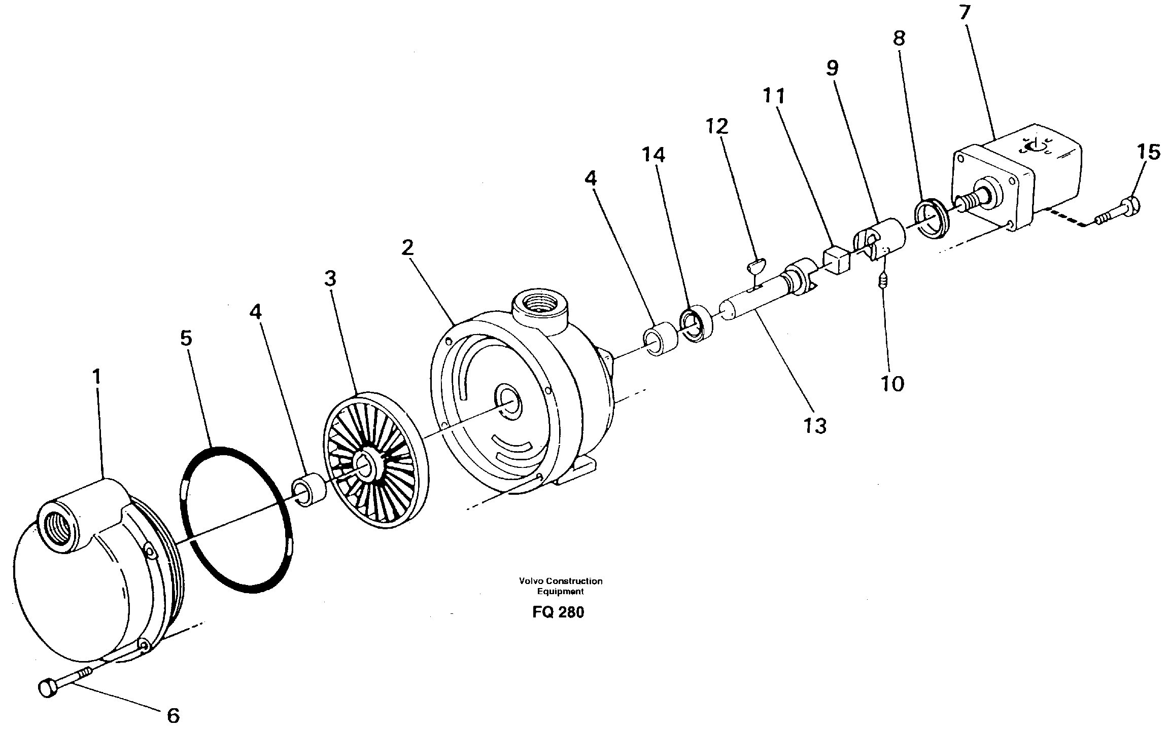 Схема запчастей Volvo EC130 - 8016 Fuel filling pump, el EC130 ?KERMAN ?KERMAN EC130 SER NO - 103