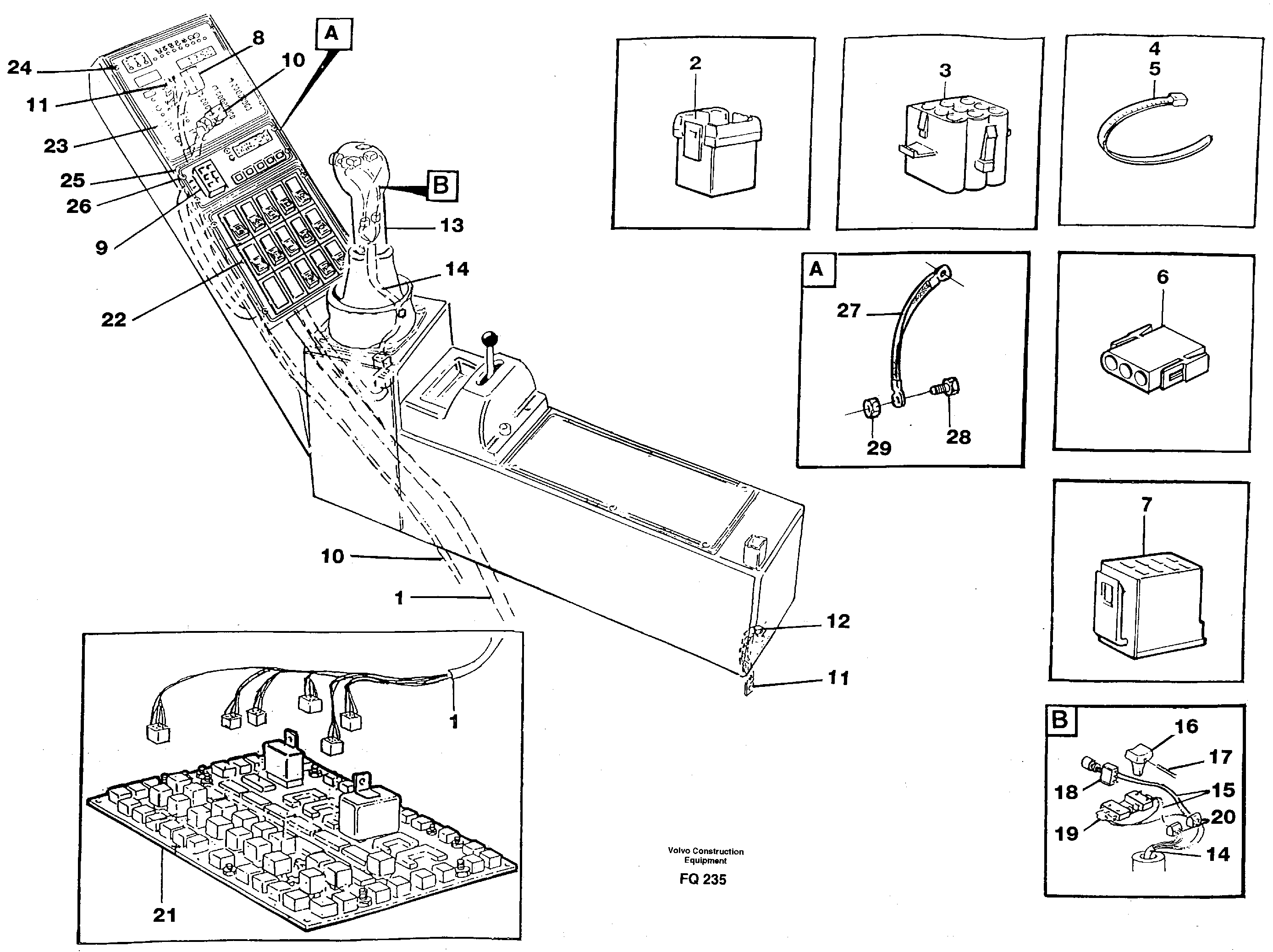 Схема запчастей Volvo EC130 - 48723 Cable harness, side panel, right EC130 ?KERMAN ?KERMAN EC130 SER NO - 103