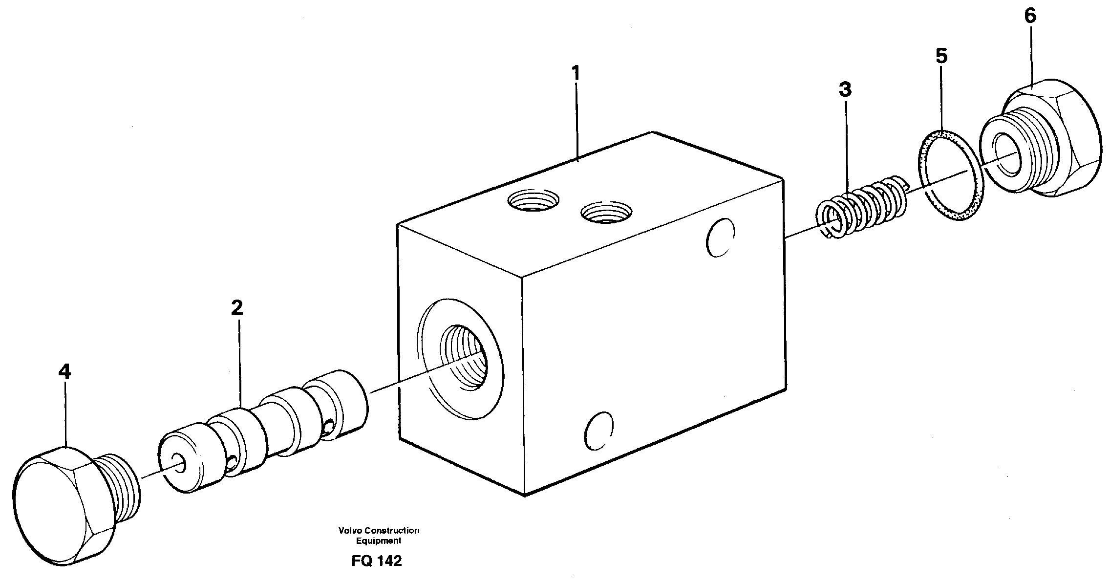 Схема запчастей Volvo EC130 - 24980 Valve, circuit body and return valve EC130 ?KERMAN ?KERMAN EC130 SER NO - 103