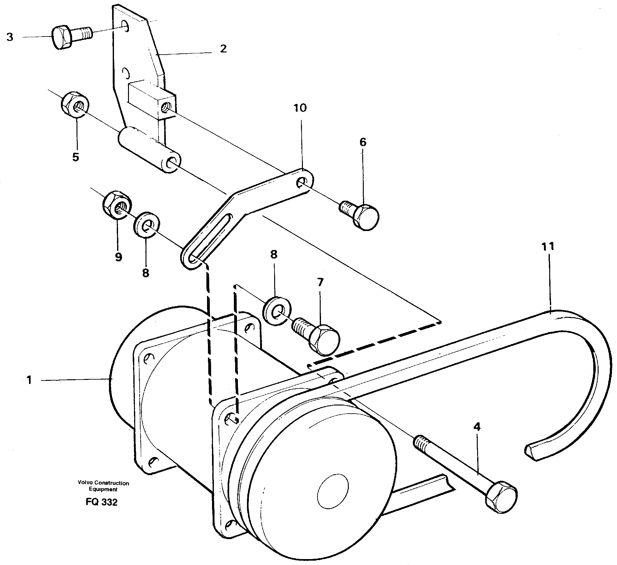 Схема запчастей Volvo EC130 - 38227 Compressor with fitting parts Cooling agent R12 EC130 ?KERMAN ?KERMAN EC130 SER NO - 103