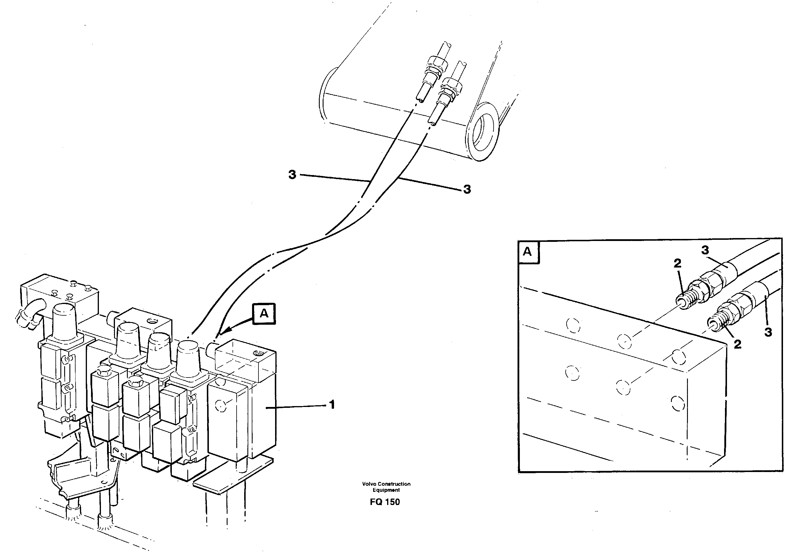 Схема запчастей Volvo EC130 - 8302 Hydraulic system, dipperarm EC130 ?KERMAN ?KERMAN EC130 SER NO - 103