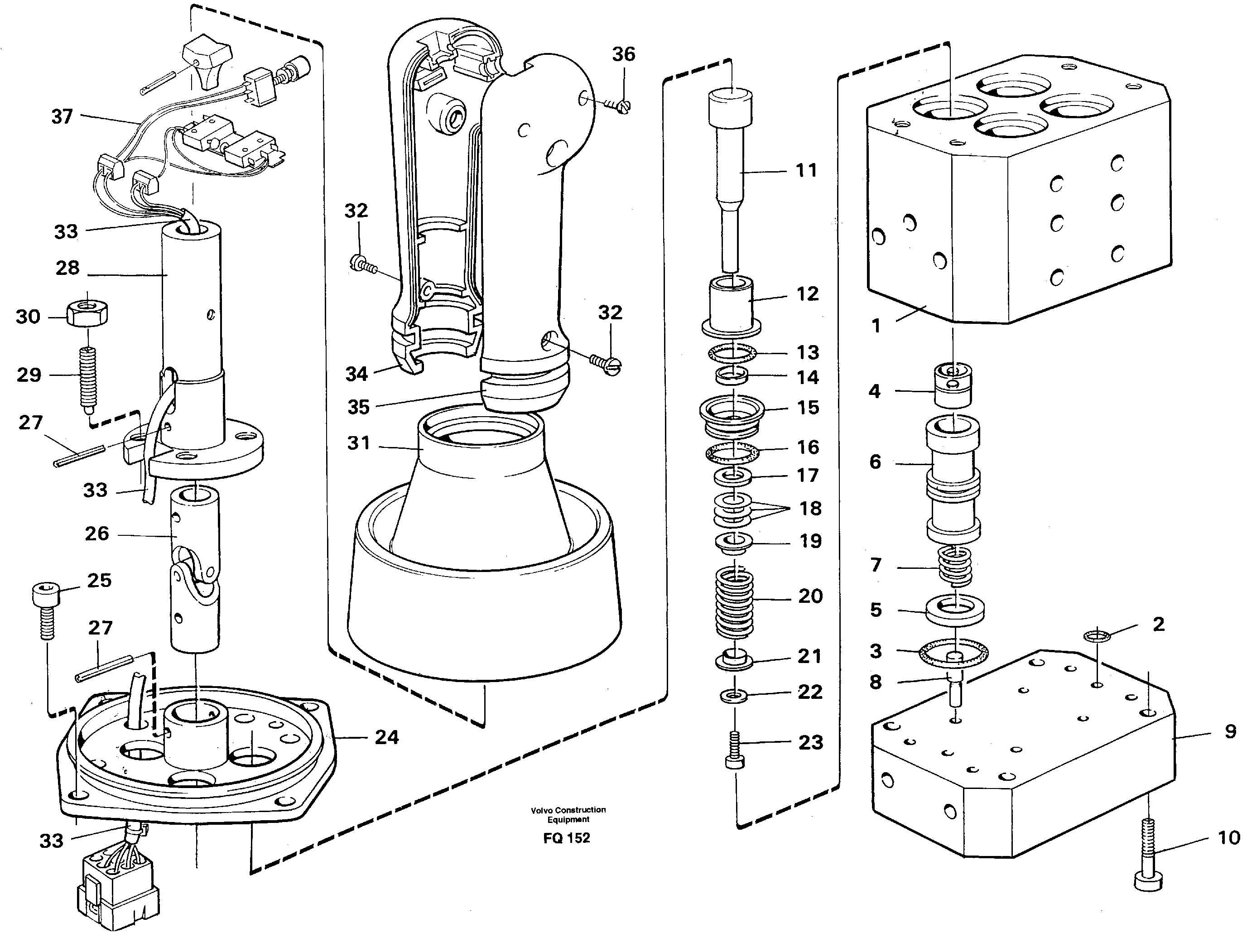 Схема запчастей Volvo EC130 - 42620 Control pressure valve EC130 ?KERMAN ?KERMAN EC130 SER NO - 103