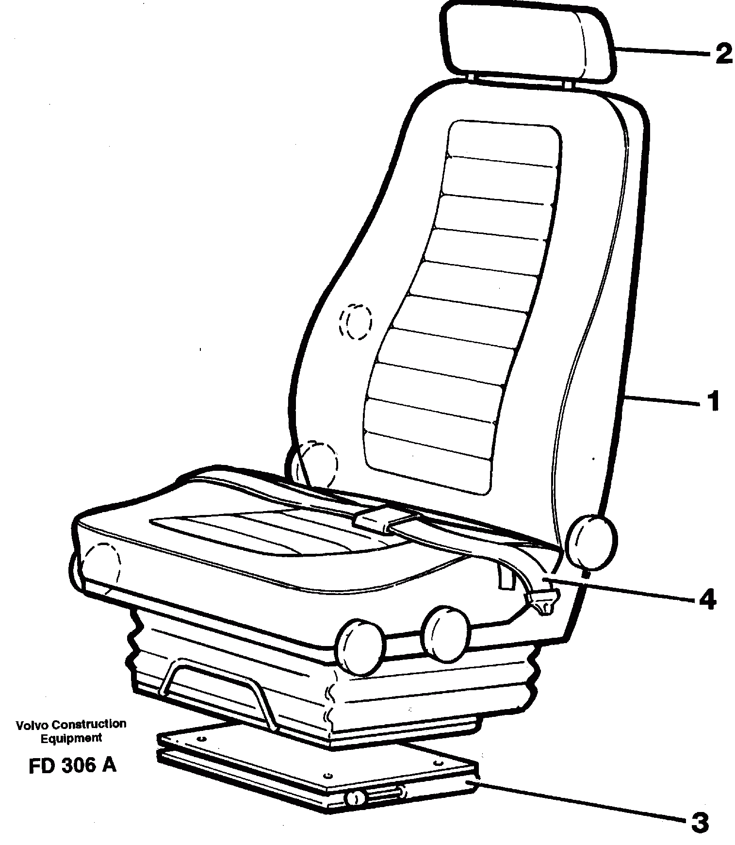 Схема запчастей Volvo EW150 - 33659 Operator seat Viking EW150 ?KERMAN ?KERMAN EW150 SER NO - 318