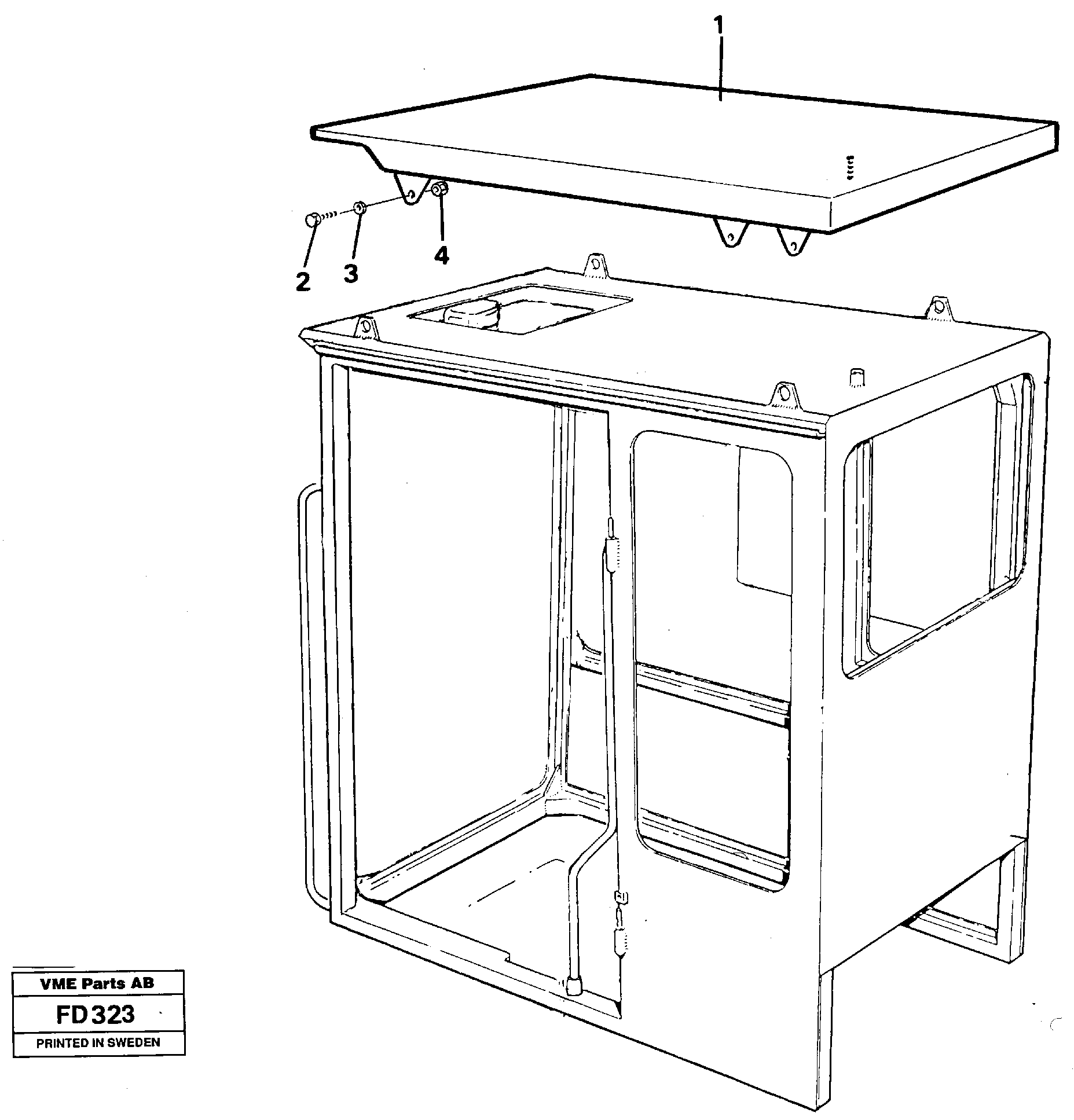 Схема запчастей Volvo EW150 - 28832 Tropic roof EW150 ?KERMAN ?KERMAN EW150 SER NO - 318