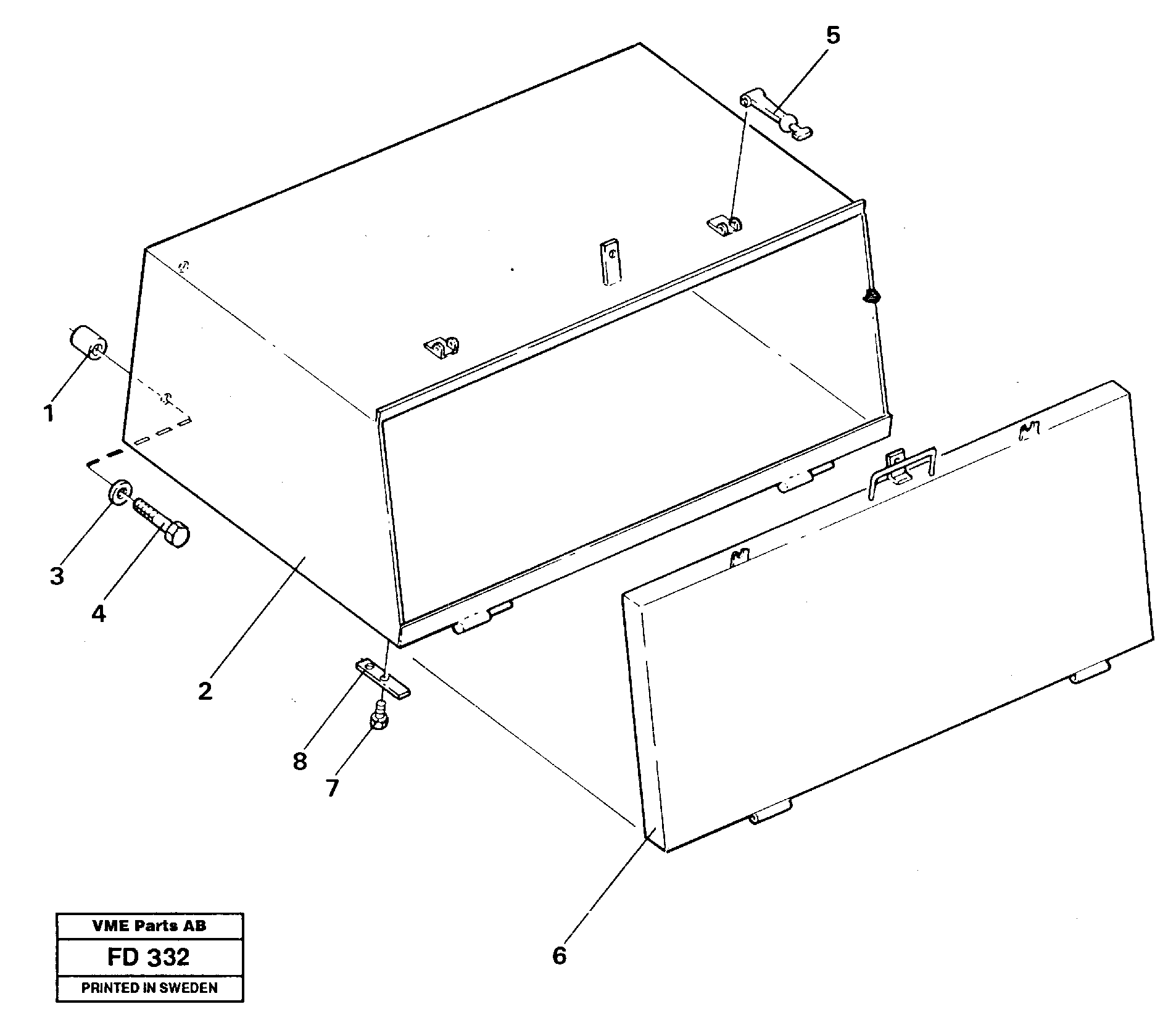 Схема запчастей Volvo EW150 - 34816 Toolbox EW150 ?KERMAN ?KERMAN EW150 SER NO - 318