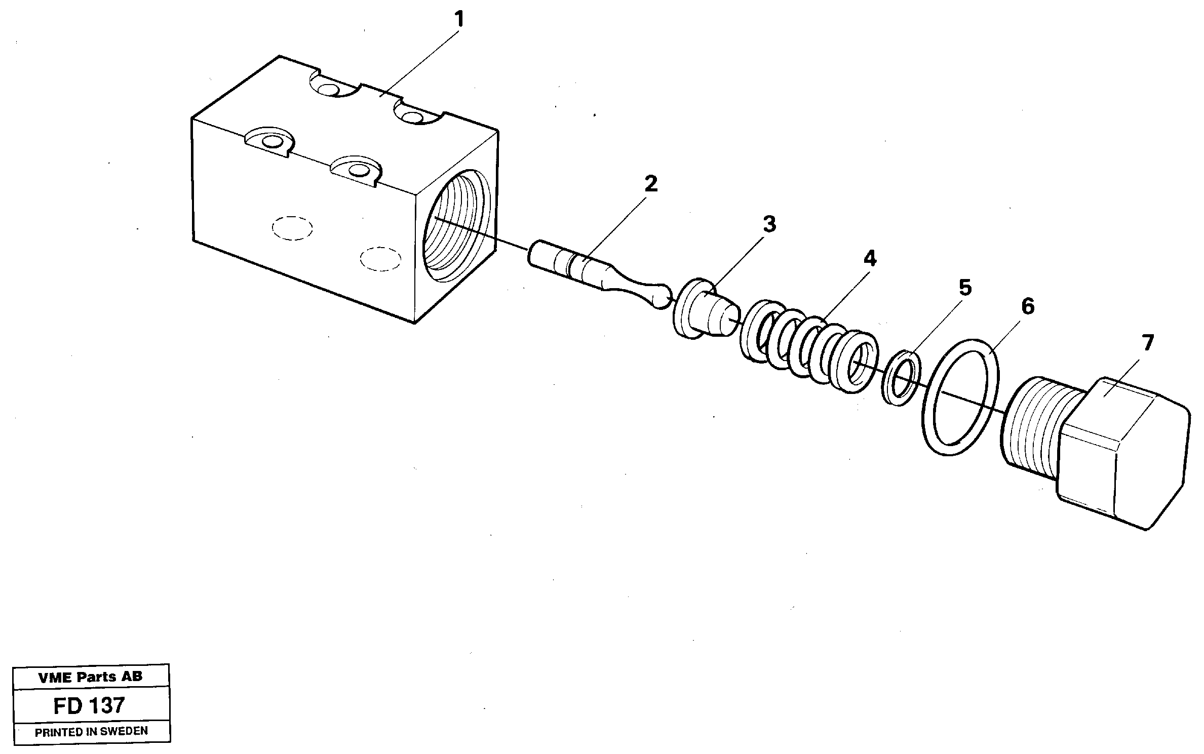 Схема запчастей Volvo EW150 - 16524 Pressure limiting valve, four-way valve EW150 ?KERMAN ?KERMAN EW150 SER NO - 318