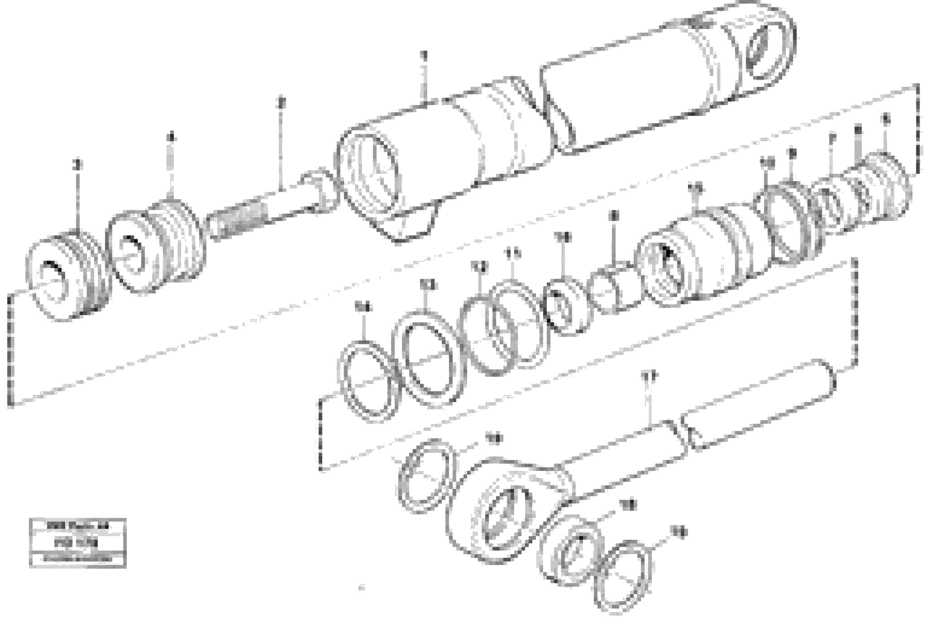 Схема запчастей Volvo EW150 - 66243 Гидроцилиндр EW150 ?KERMAN ?KERMAN EW150 SER NO - 318