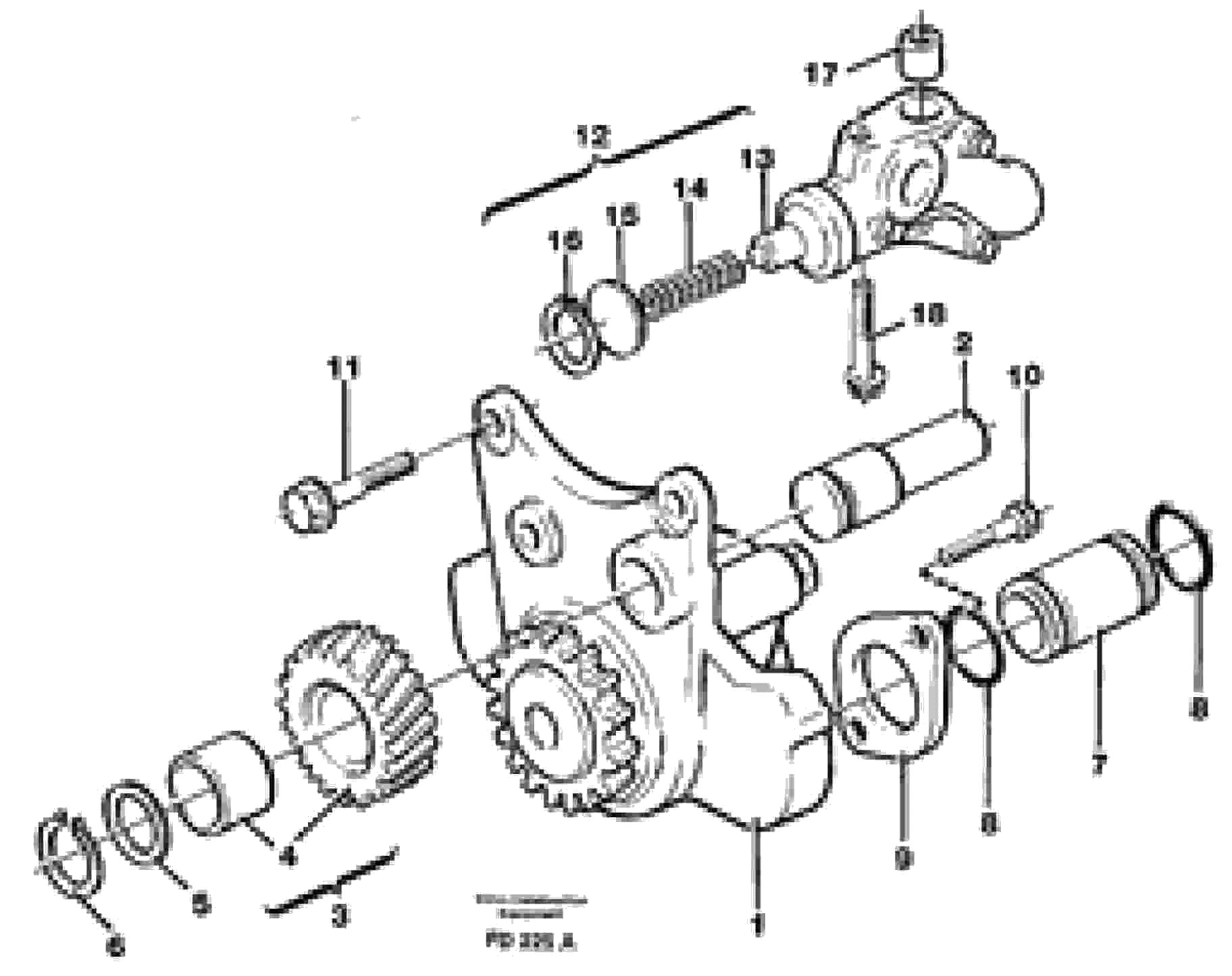 Схема запчастей Volvo EW150 - 33035 Насос масляный EW150 ?KERMAN ?KERMAN EW150 SER NO - 318