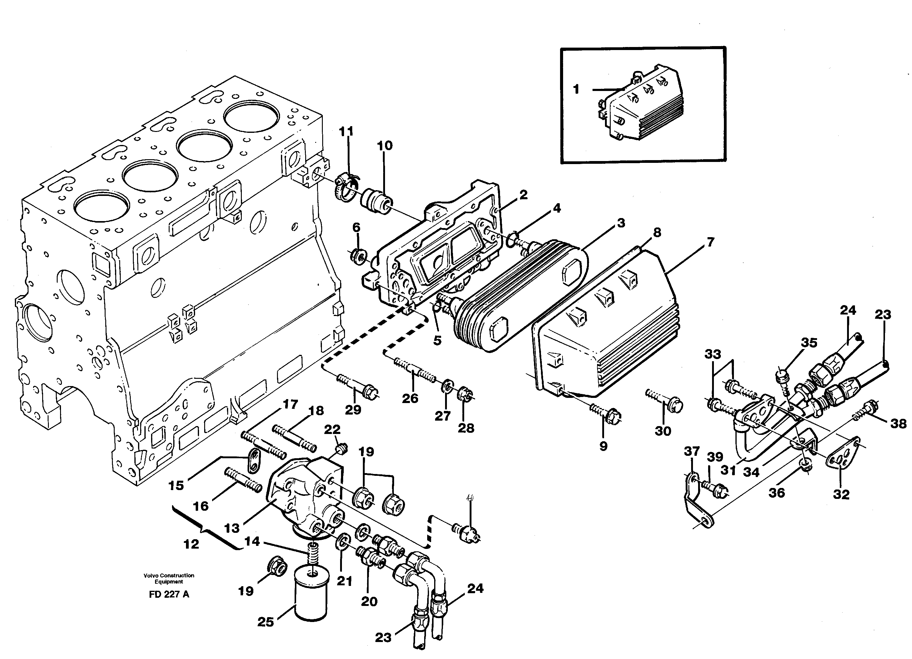 Схема запчастей Volvo EW150 - 86065 Масляный радиатор EW150 ?KERMAN ?KERMAN EW150 SER NO - 318