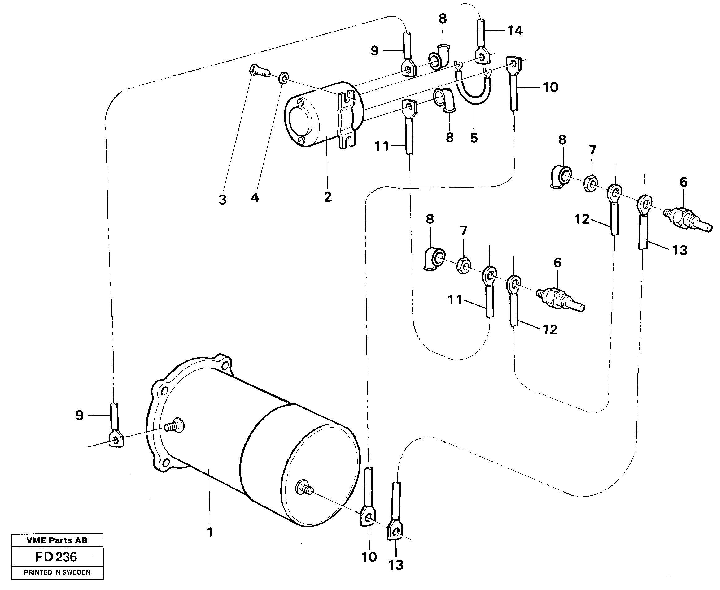 Схема запчастей Volvo EW150 - 34758 Starter element, assembly EW150 ?KERMAN ?KERMAN EW150 SER NO - 318