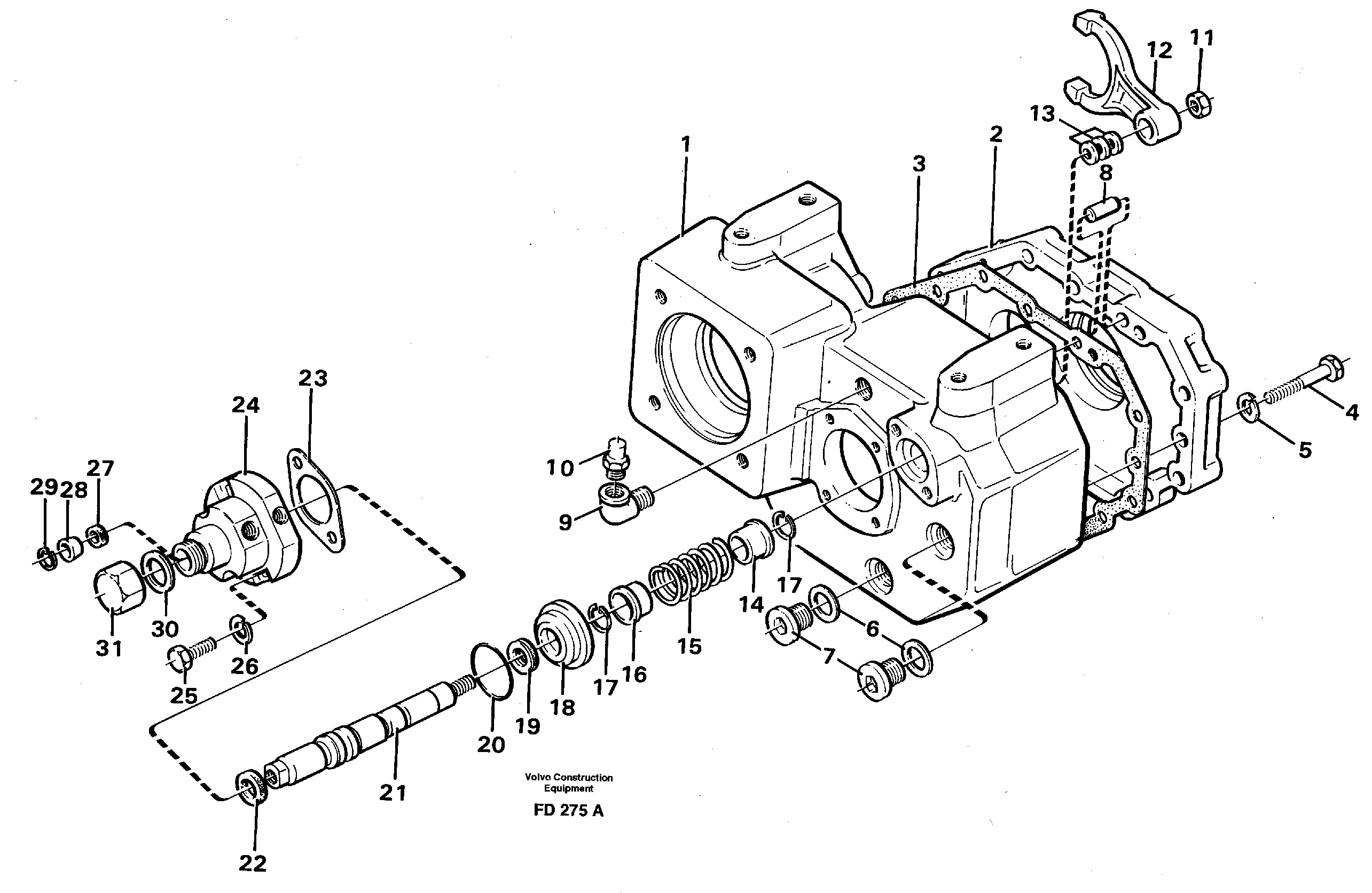 Схема запчастей Volvo EW150 - 94639 Gear selector EW150 ?KERMAN ?KERMAN EW150 SER NO - 318