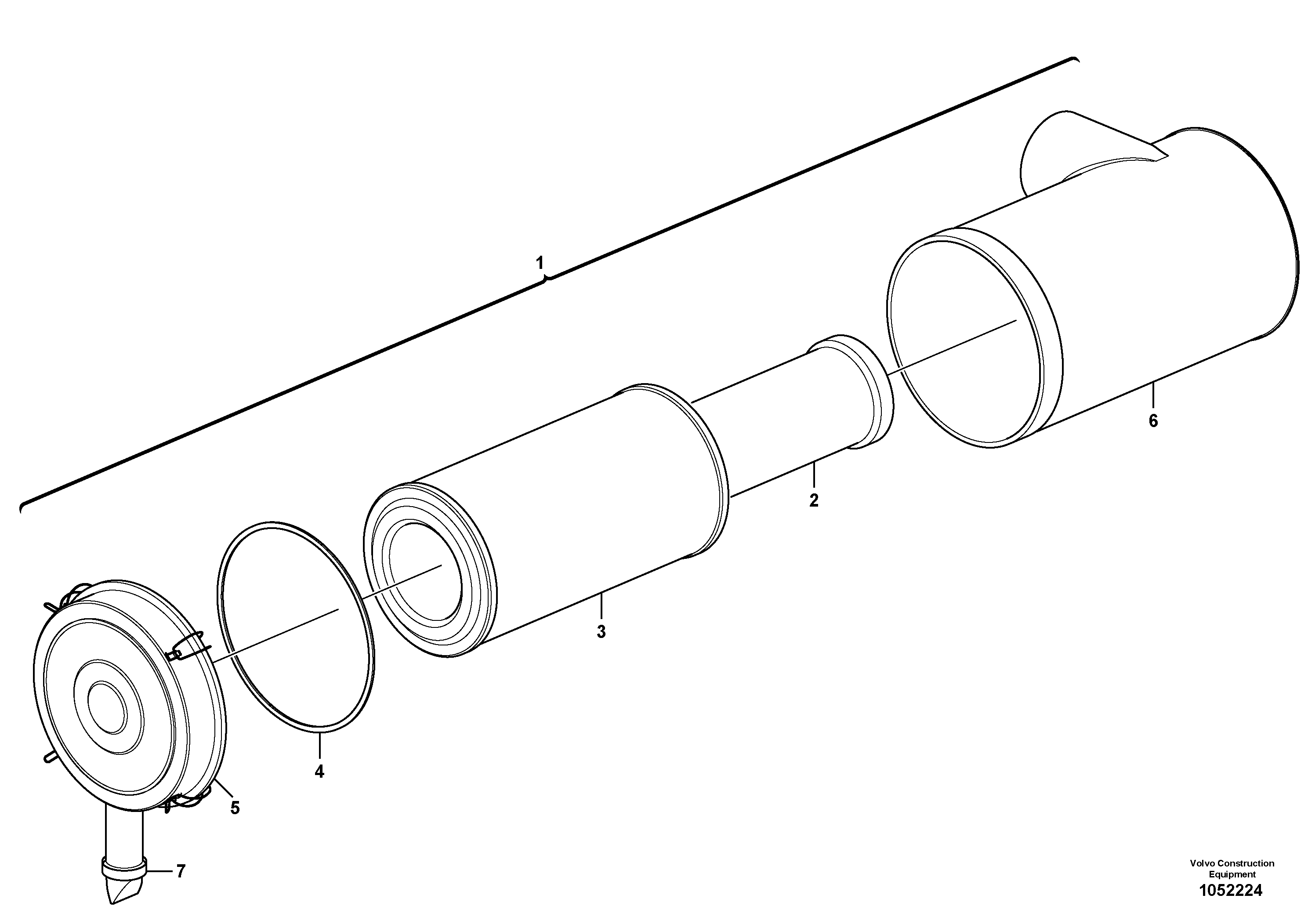 Схема запчастей Volvo EW230C - 97681 Фильтр воздушный EW230C