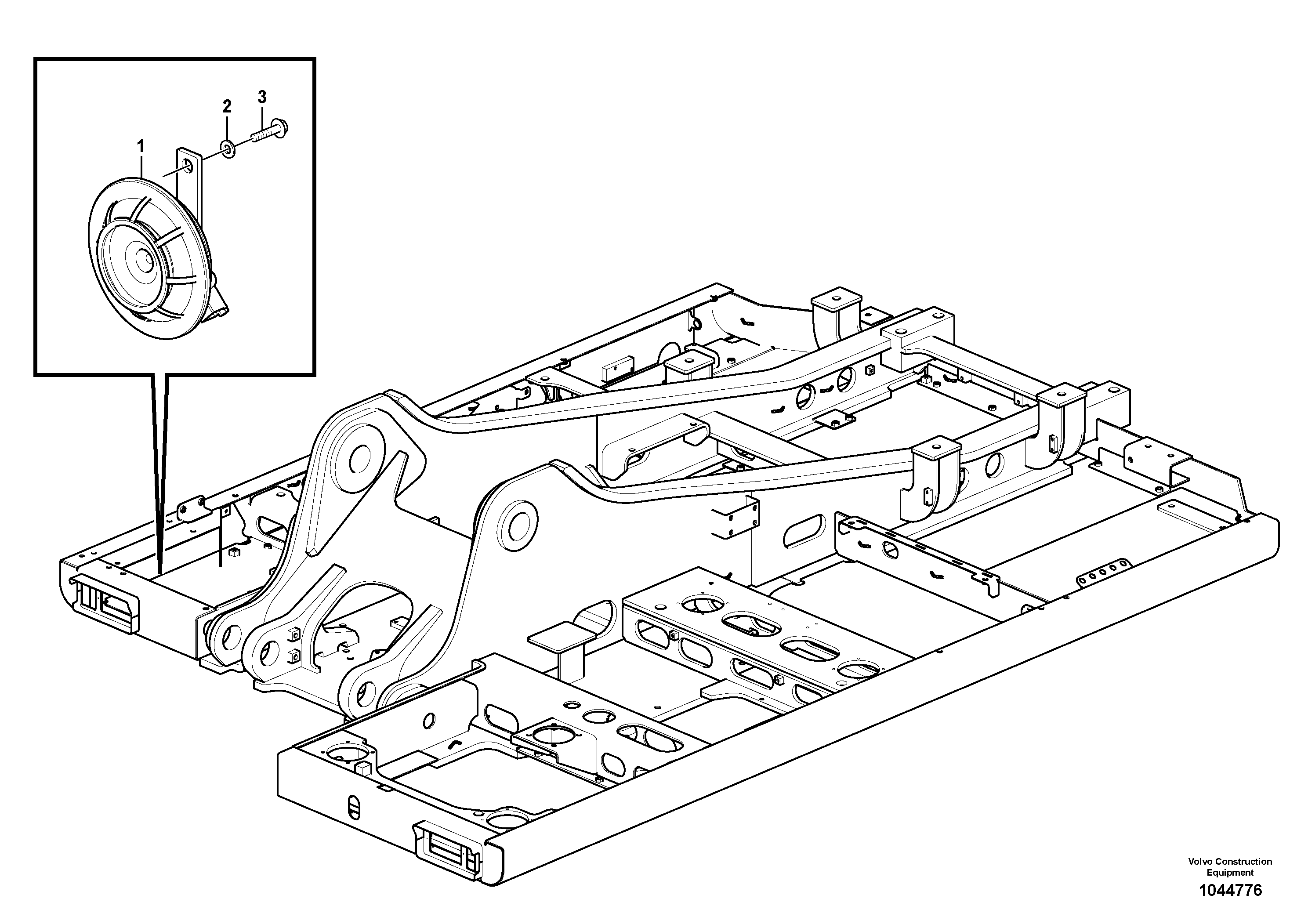 Схема запчастей Volvo EW230C - 27431 Horn EW230C