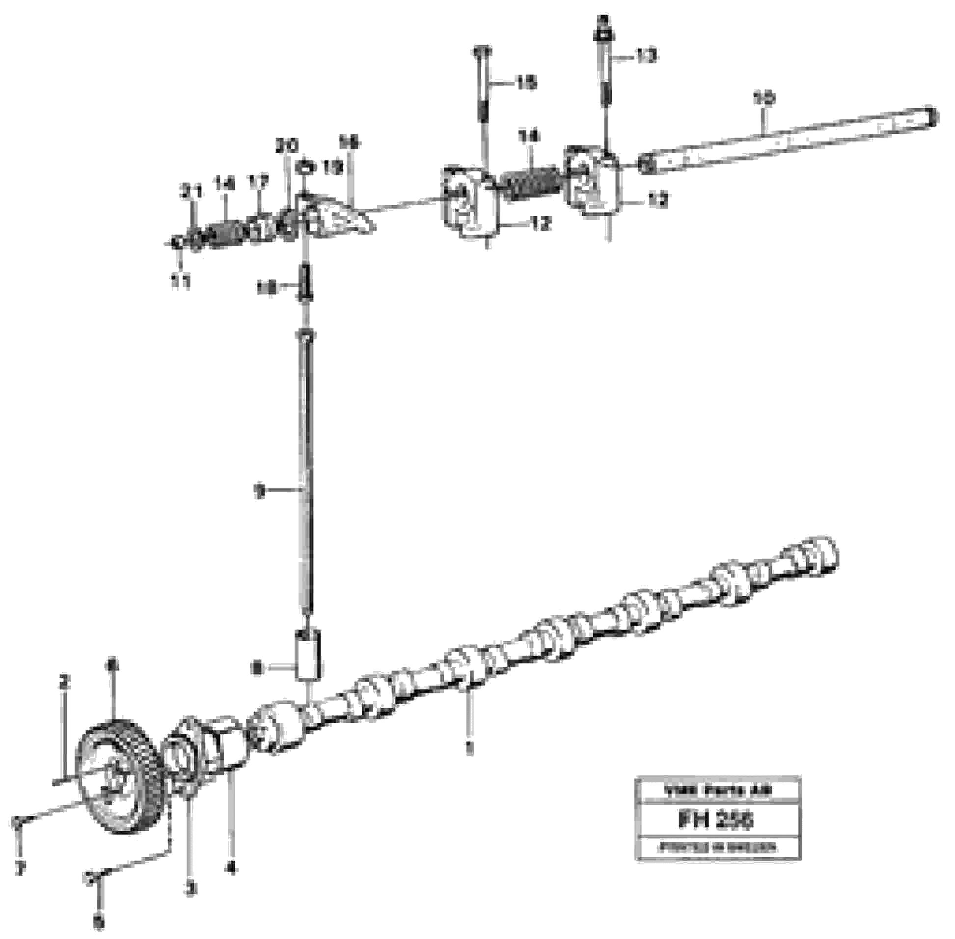 Схема запчастей Volvo EC300 - 57227 Распредвал EC300 ?KERMAN ?KERMAN EC300