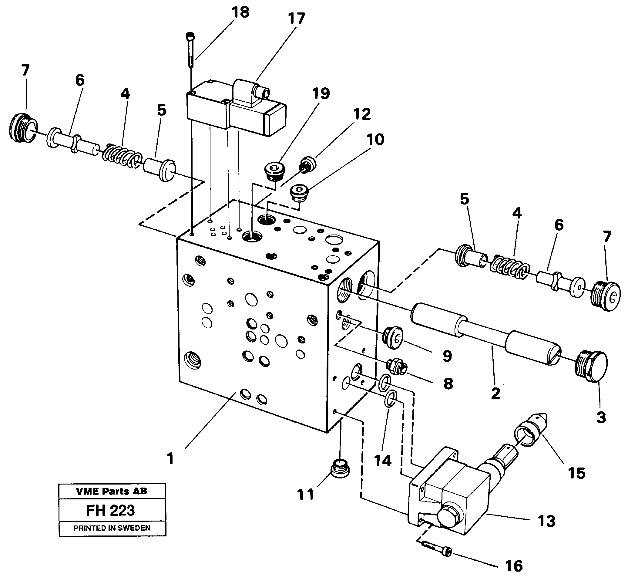 Схема запчастей Volvo EC300 - 40853 Steering block hammer EC300 ?KERMAN ?KERMAN EC300