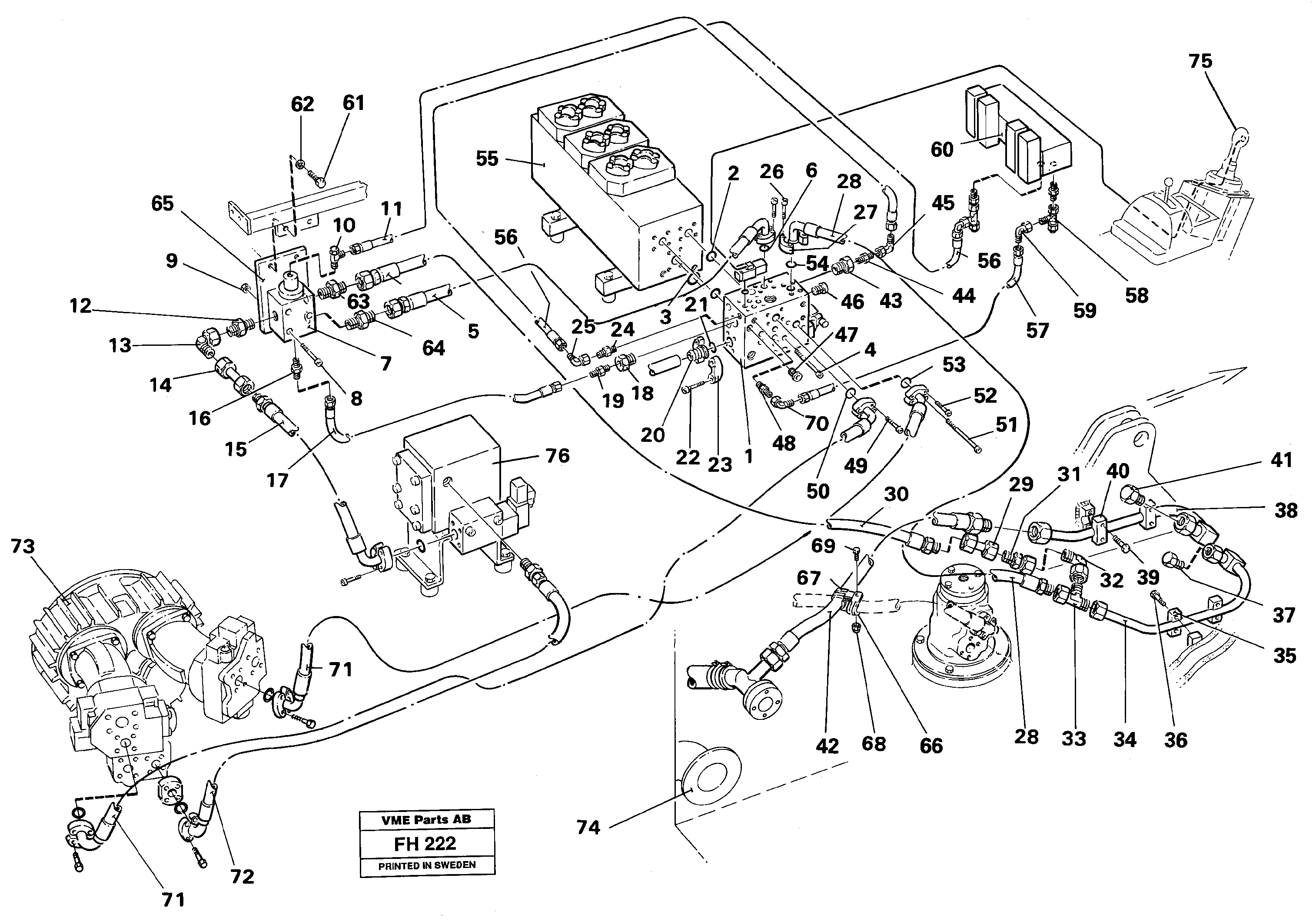 Схема запчастей Volvo EC300 - 67205 Hammer.base maskin, 2 pump EC300 ?KERMAN ?KERMAN EC300