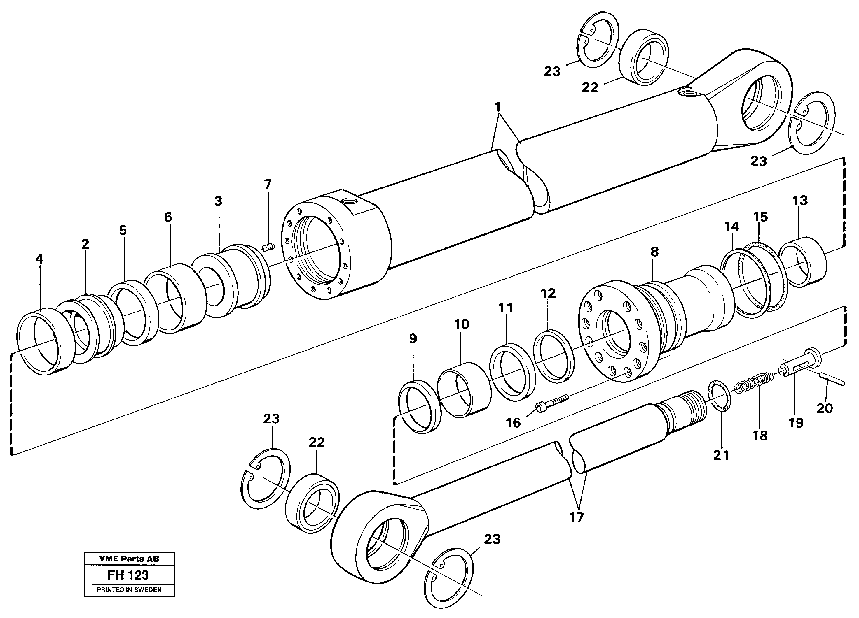 Схема запчастей Volvo EC300 - 29348 Цилиндр ковша EC300 ?KERMAN ?KERMAN EC300