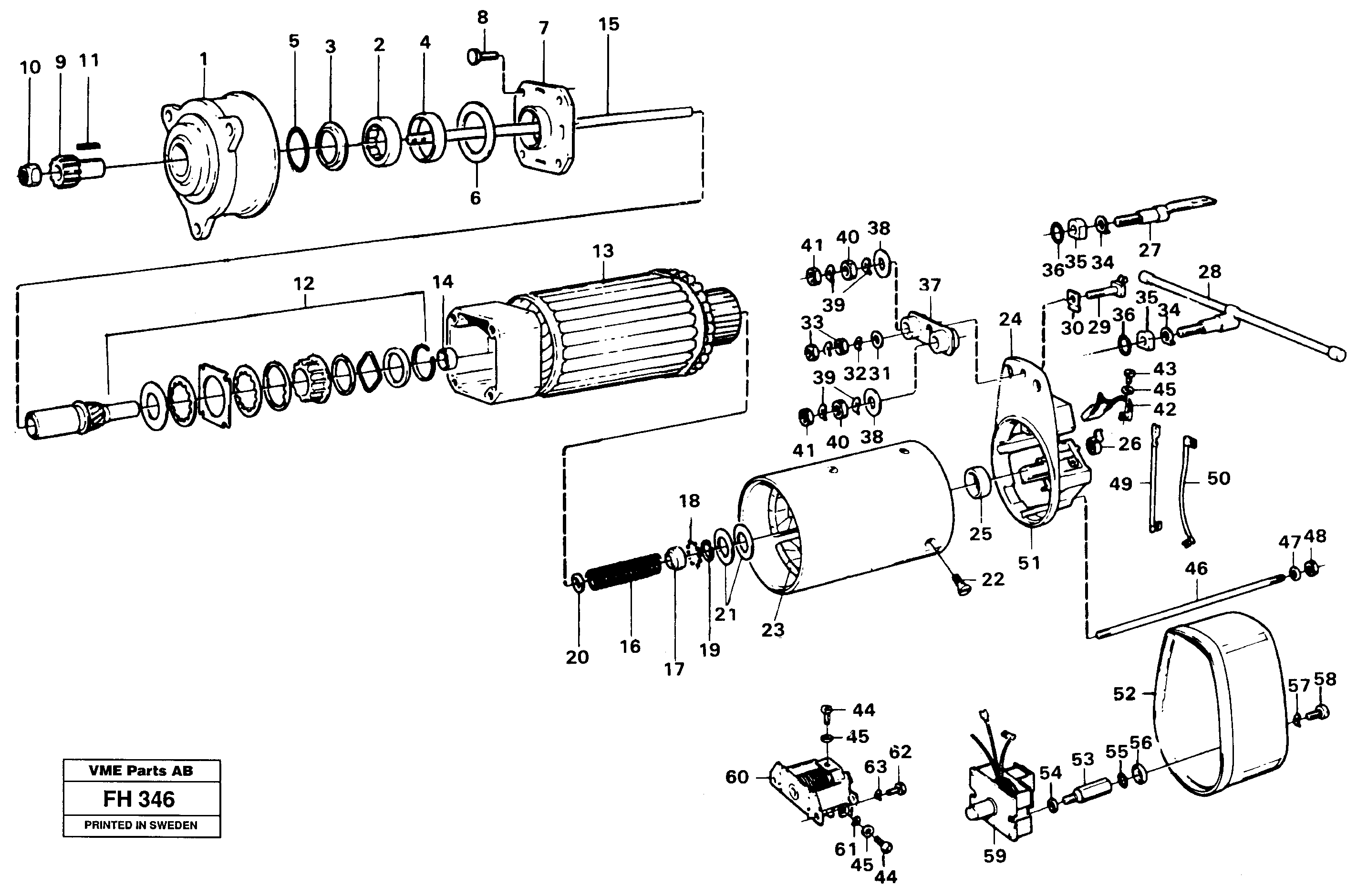 Схема запчастей Volvo EC300 - 27805 Starter motor EC300 ?KERMAN ?KERMAN EC300