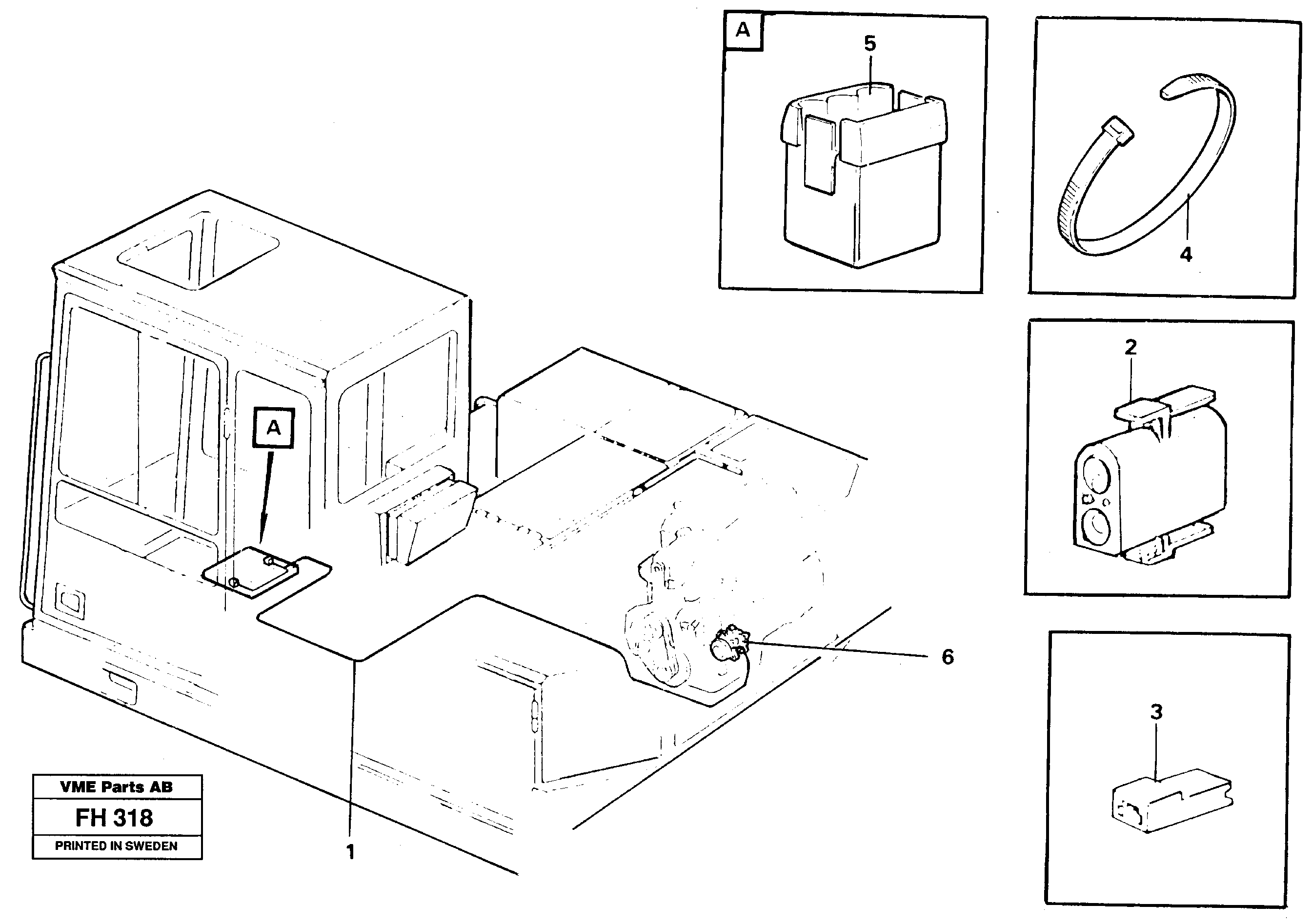 Схема запчастей Volvo EC300 - 31615 Electric installation for compressor EC300 ?KERMAN ?KERMAN EC300