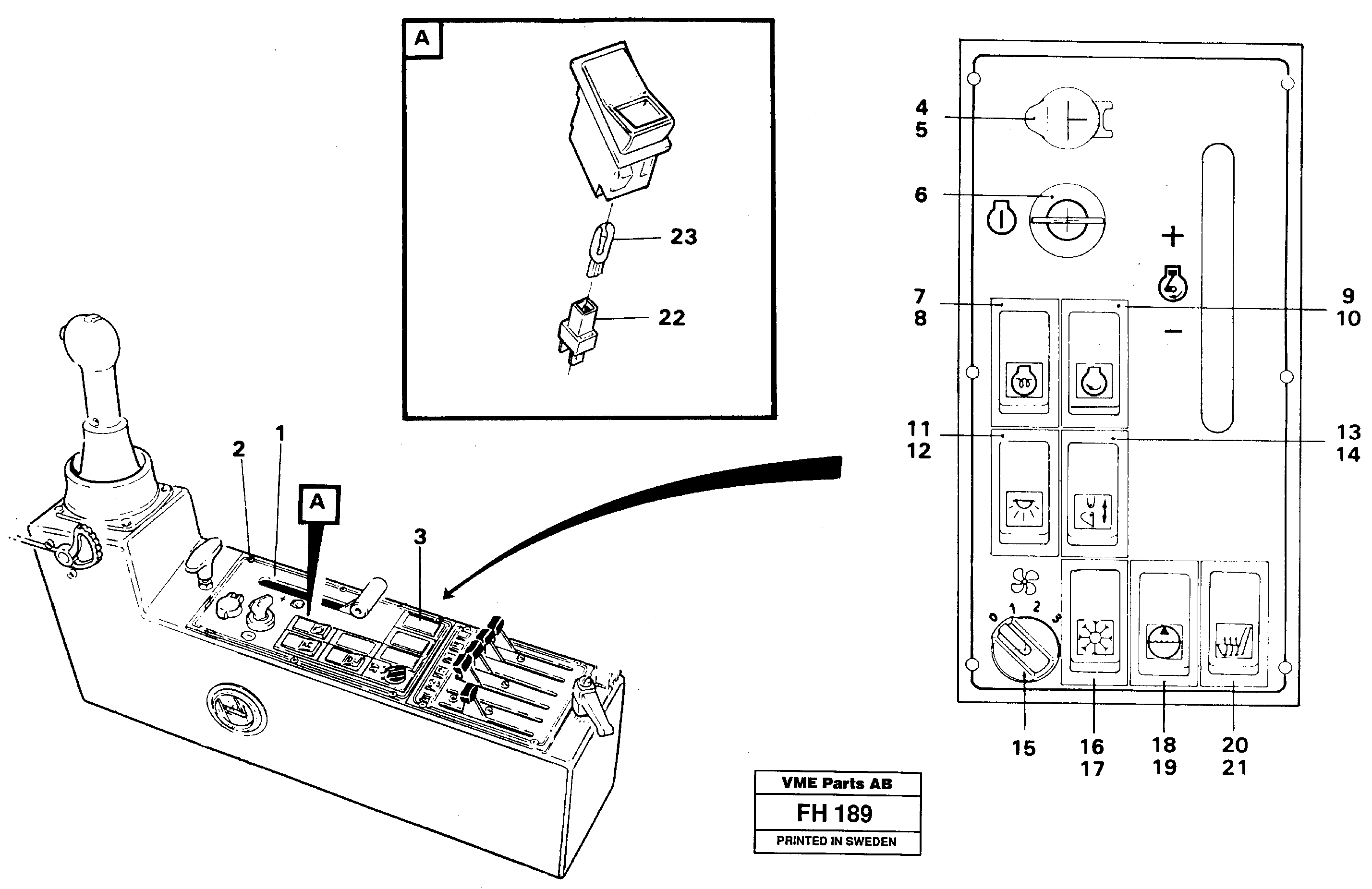 Схема запчастей Volvo EC300 - 104811 Control panel EC300 ?KERMAN ?KERMAN EC300