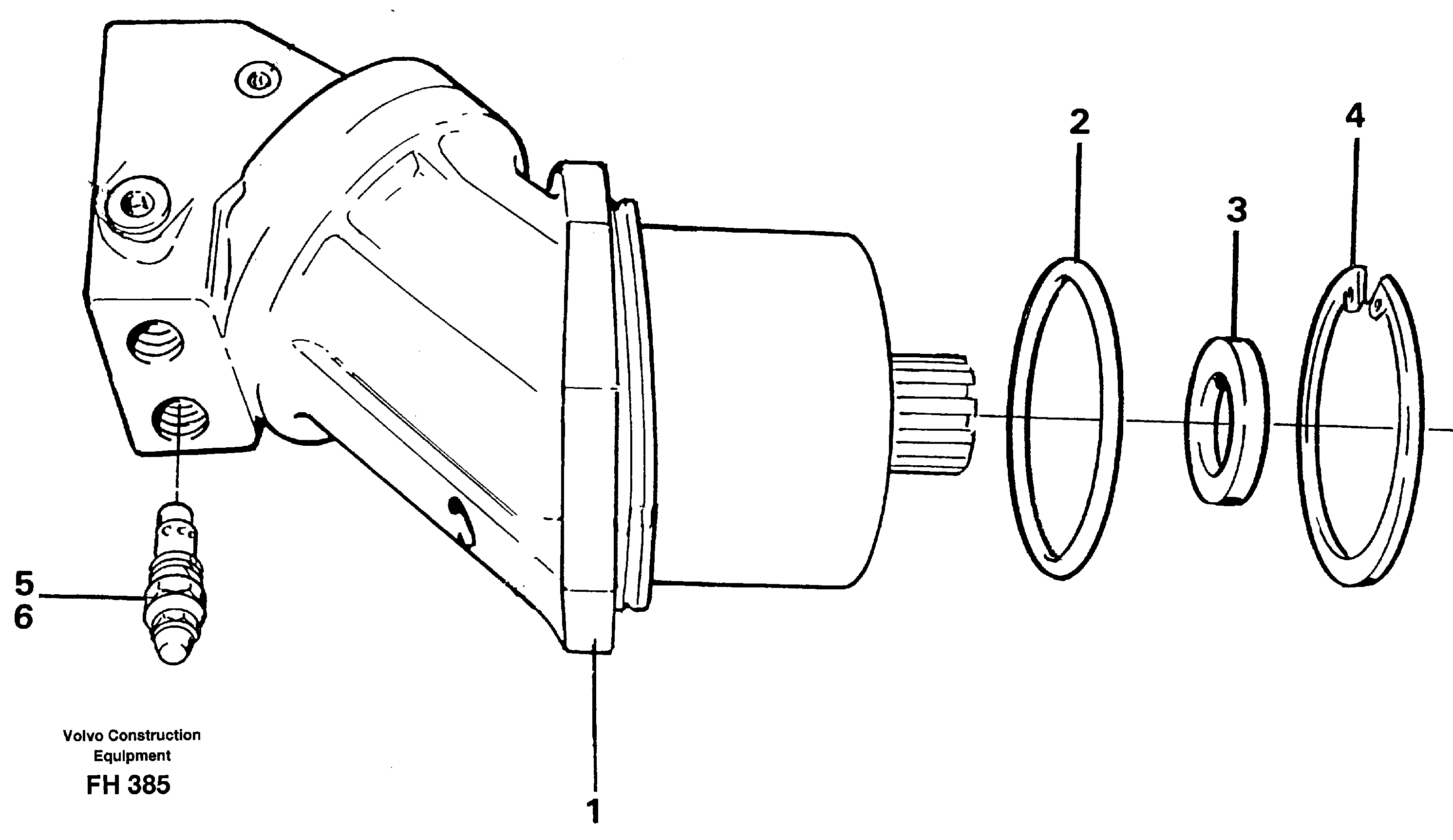 Схема запчастей Volvo EC300 - 51006 Hydraulic motor, travel EC300 ?KERMAN ?KERMAN EC300